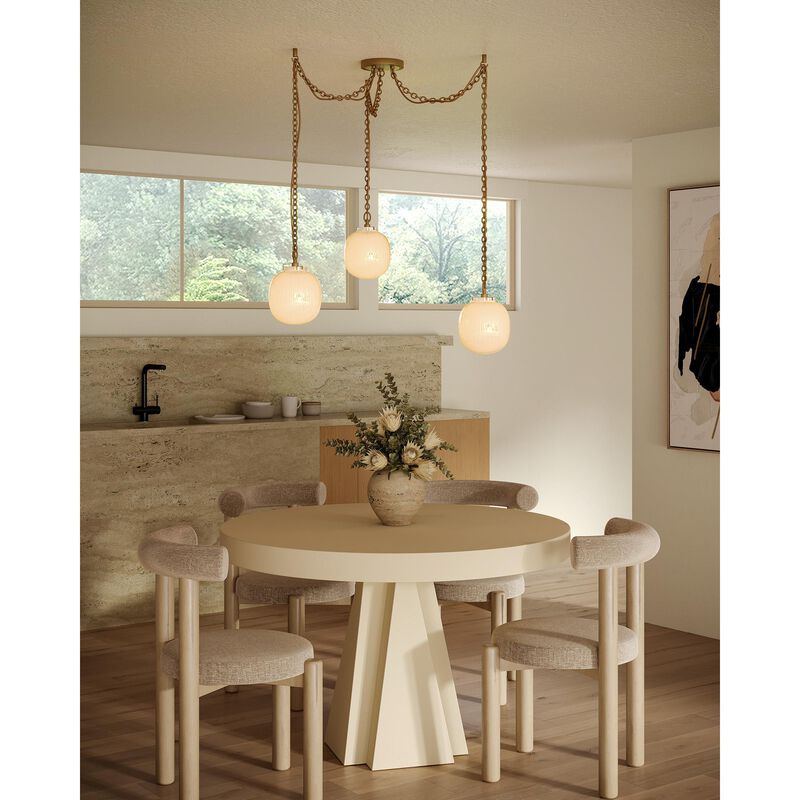 Peyton Fox Cherise 7 Inch 3 Light Multi Light Pendant by Alora Mood