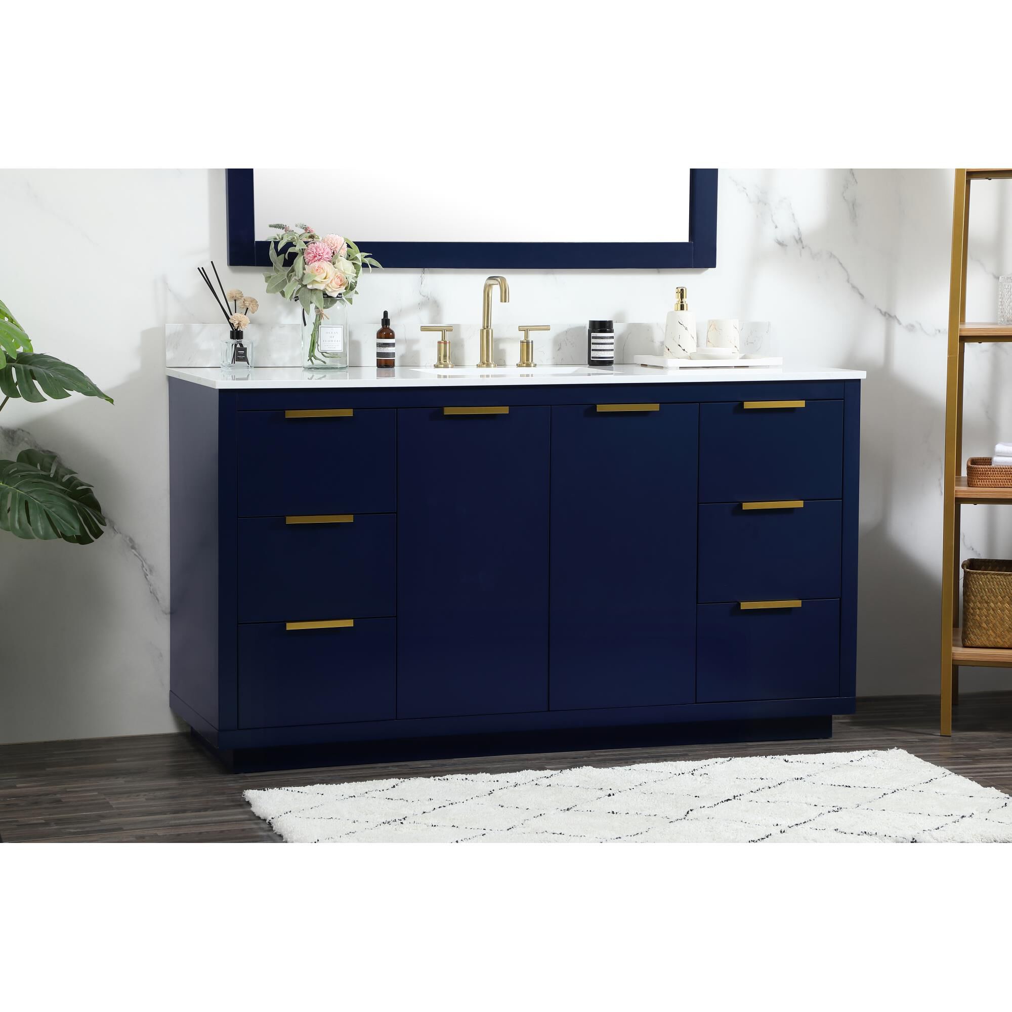 Shown in Blue finish