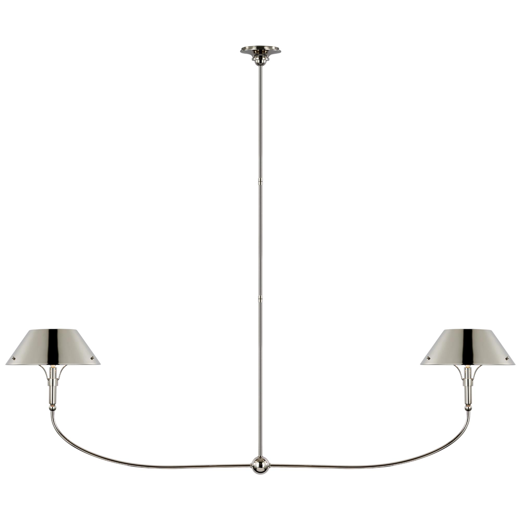 Shown in Polished Nickel finish and Polished Nickel shade