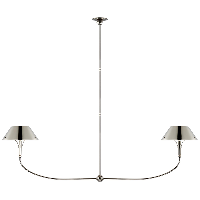 Thomas O'Brien Turlington 68 Inch 2 Light LED Linear Suspension Light by Visual Comfort Signature Collection