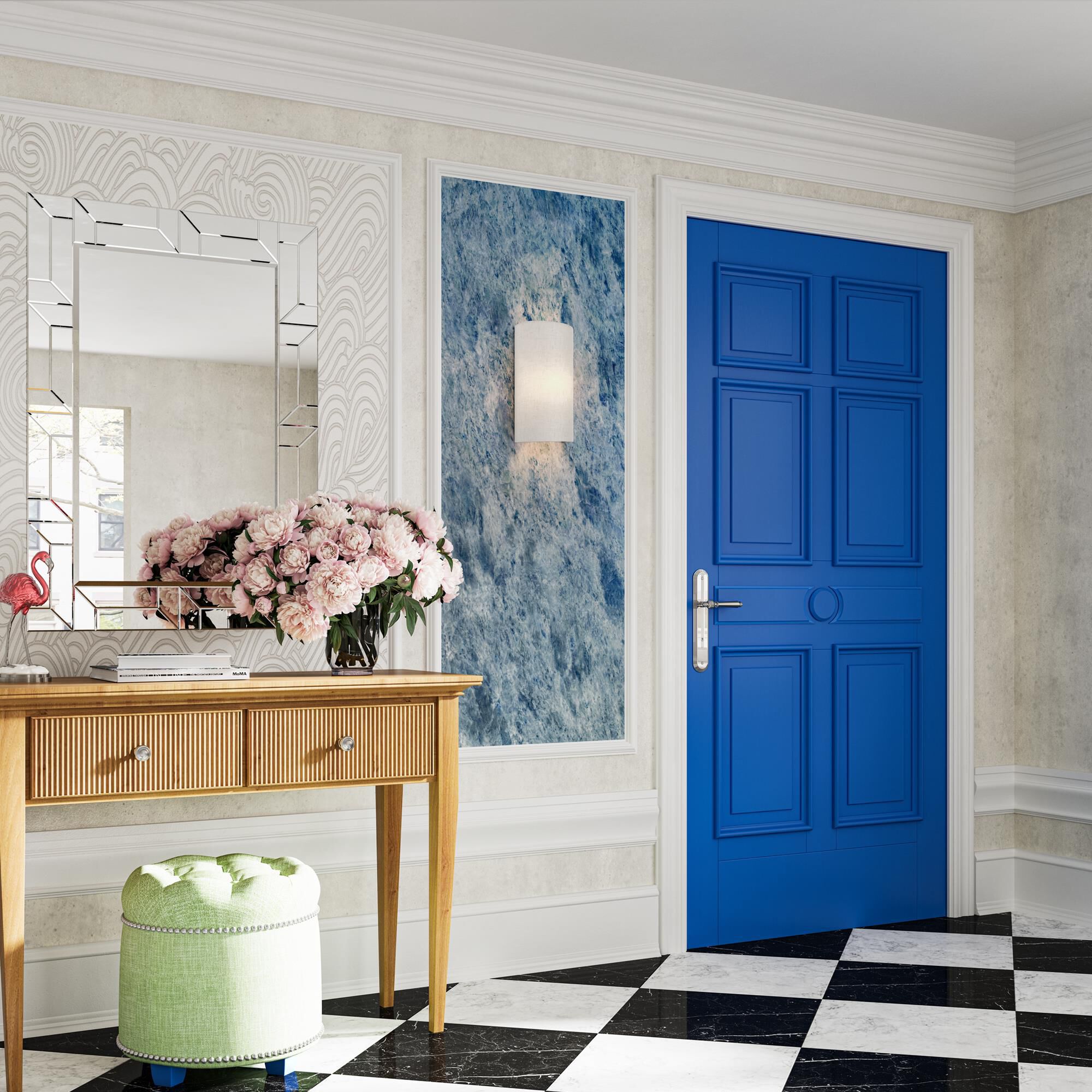 Shown in English Bronze finish and Hand Crafted Oatmeal Color Fabric with White Color Inside shade