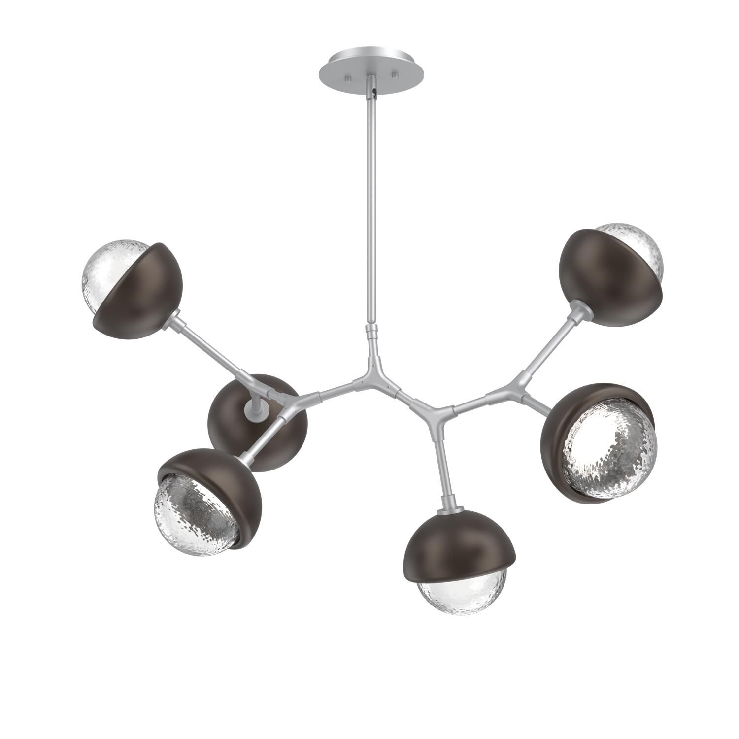Shown in Classic Silver finish and Clear glass and Flat Bronze accent