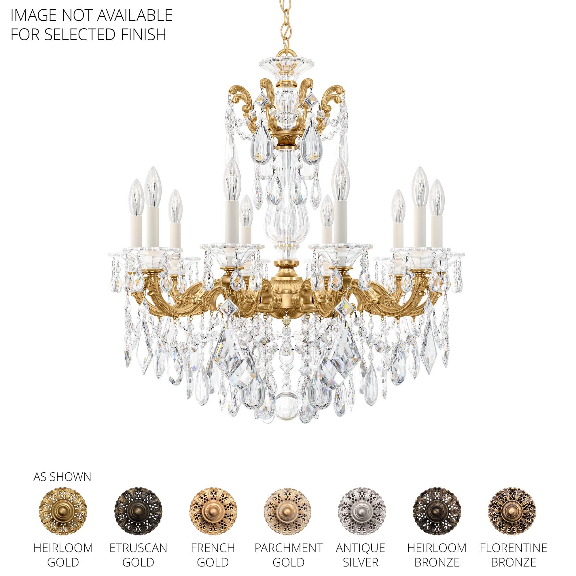 La Scala 28 Inch 10 Light Chandelier by Schonbek