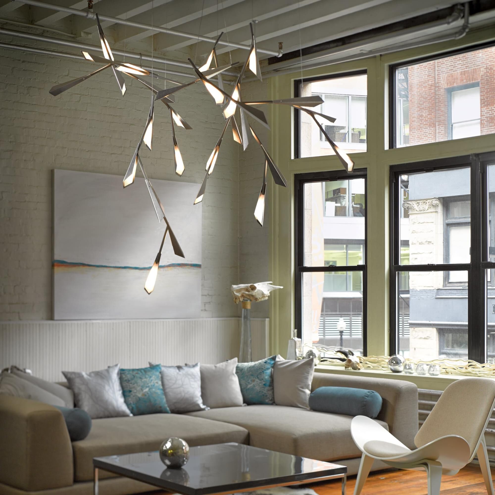 Quill 16 Inch Large Pendant by Hubbardton Forge