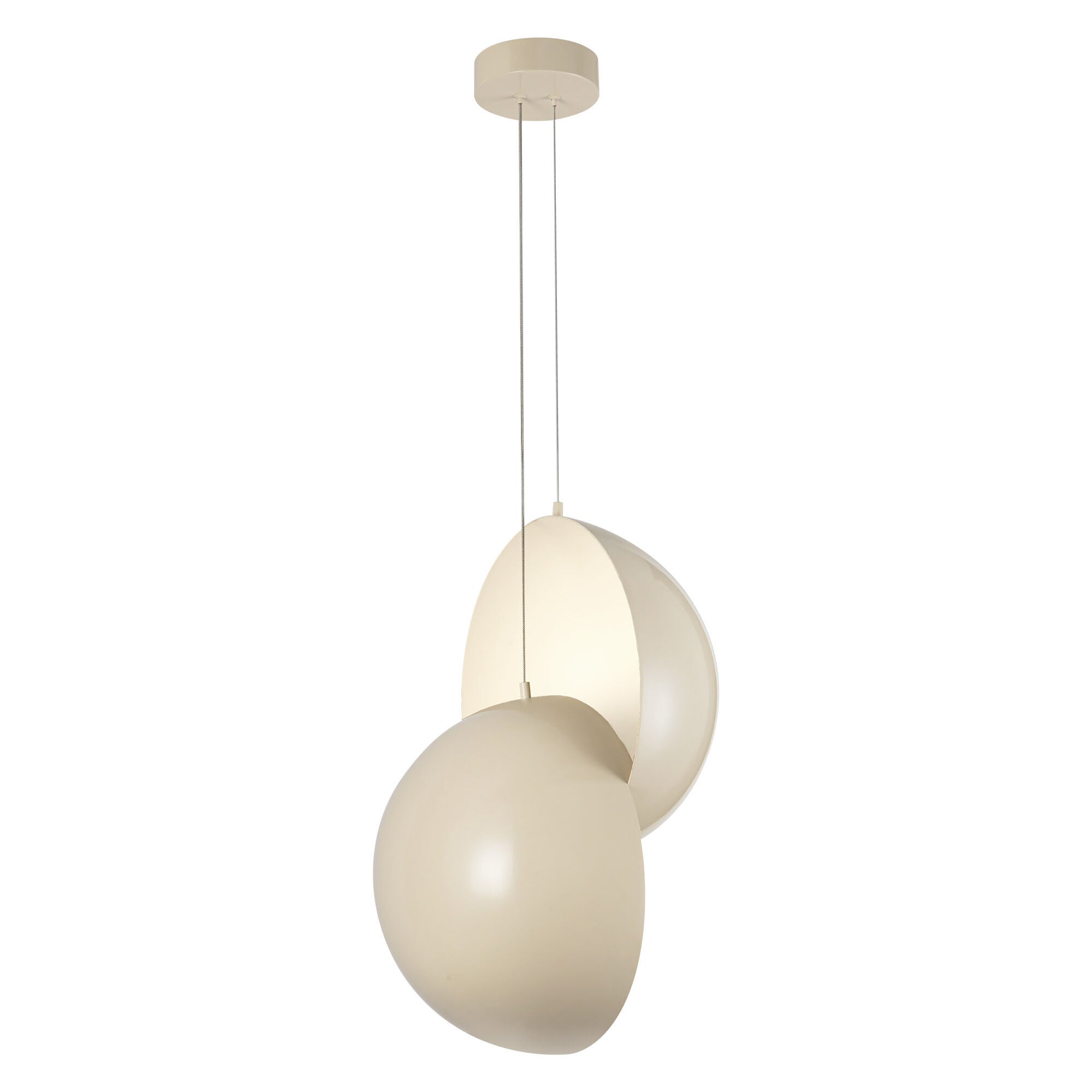 Shown in Pearl White finish and Steel shade