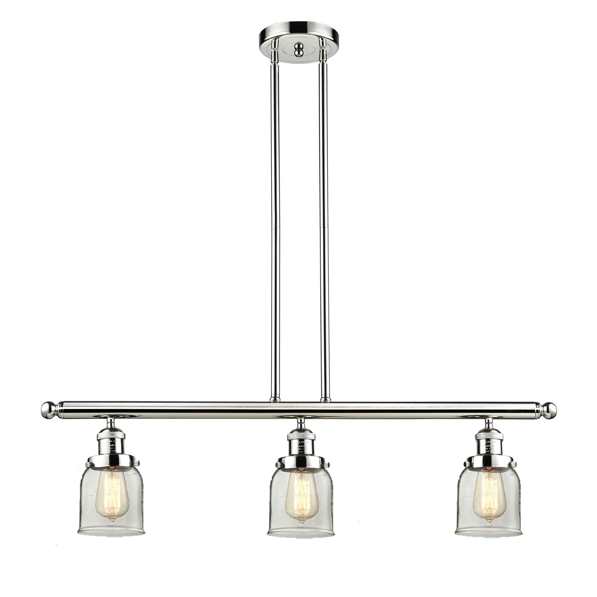 Bruno Marashlian Small Bell 36 Inch 3 Light Linear Suspension Light by Innovations Lighting