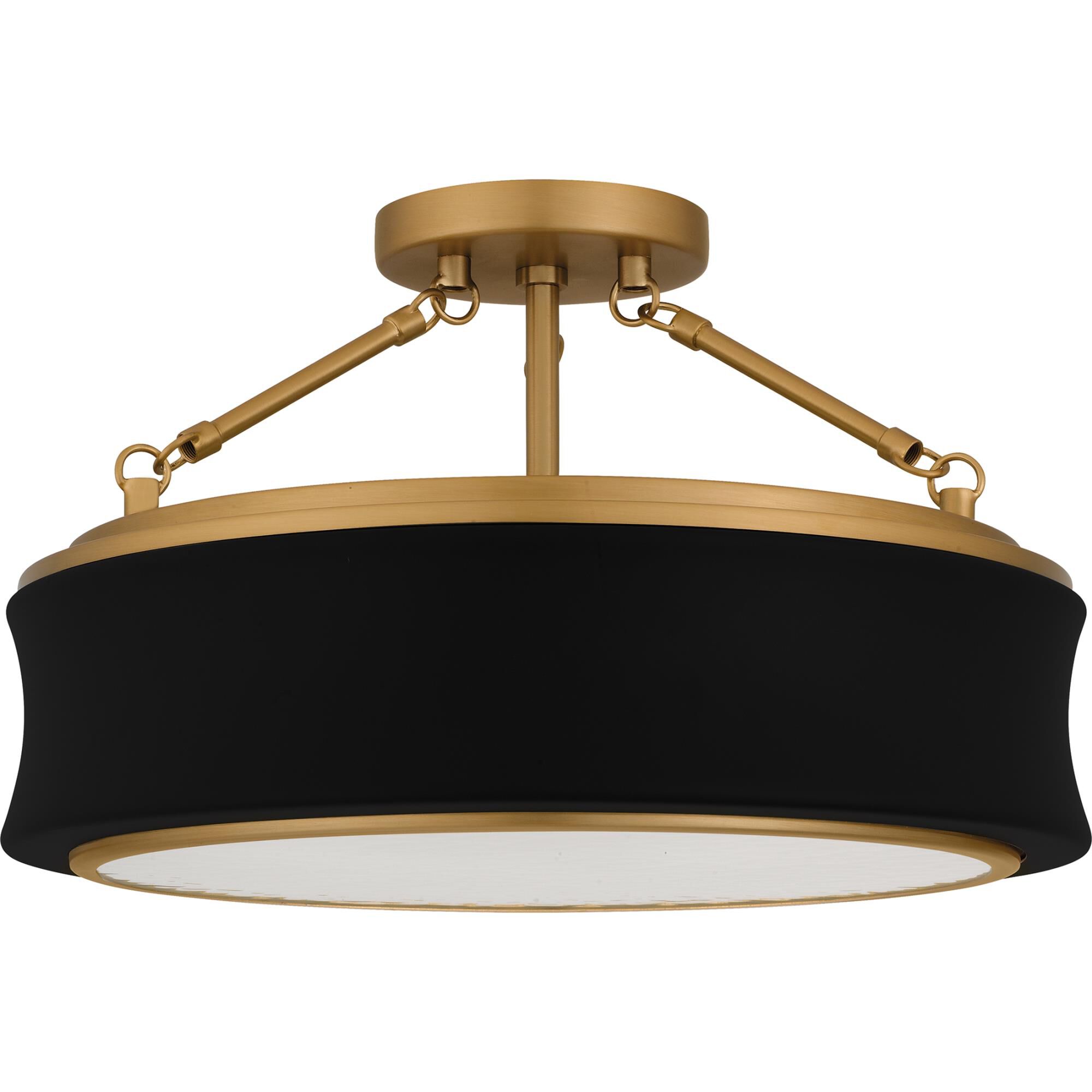 Dylan 16 Inch Semi Flush Mount by Quoizel