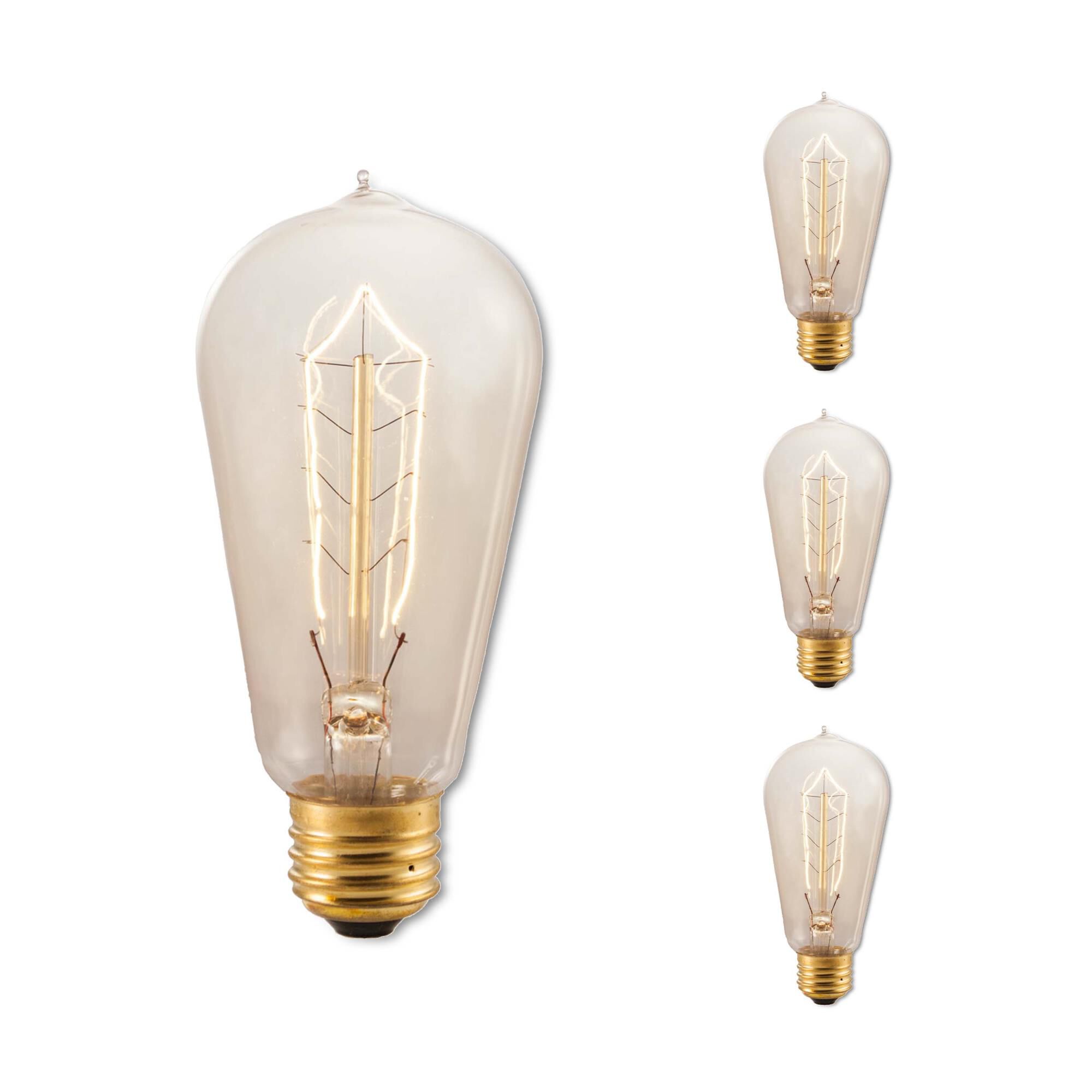 40 Watt 2200K ST18 Incandescent Light Bulb,
