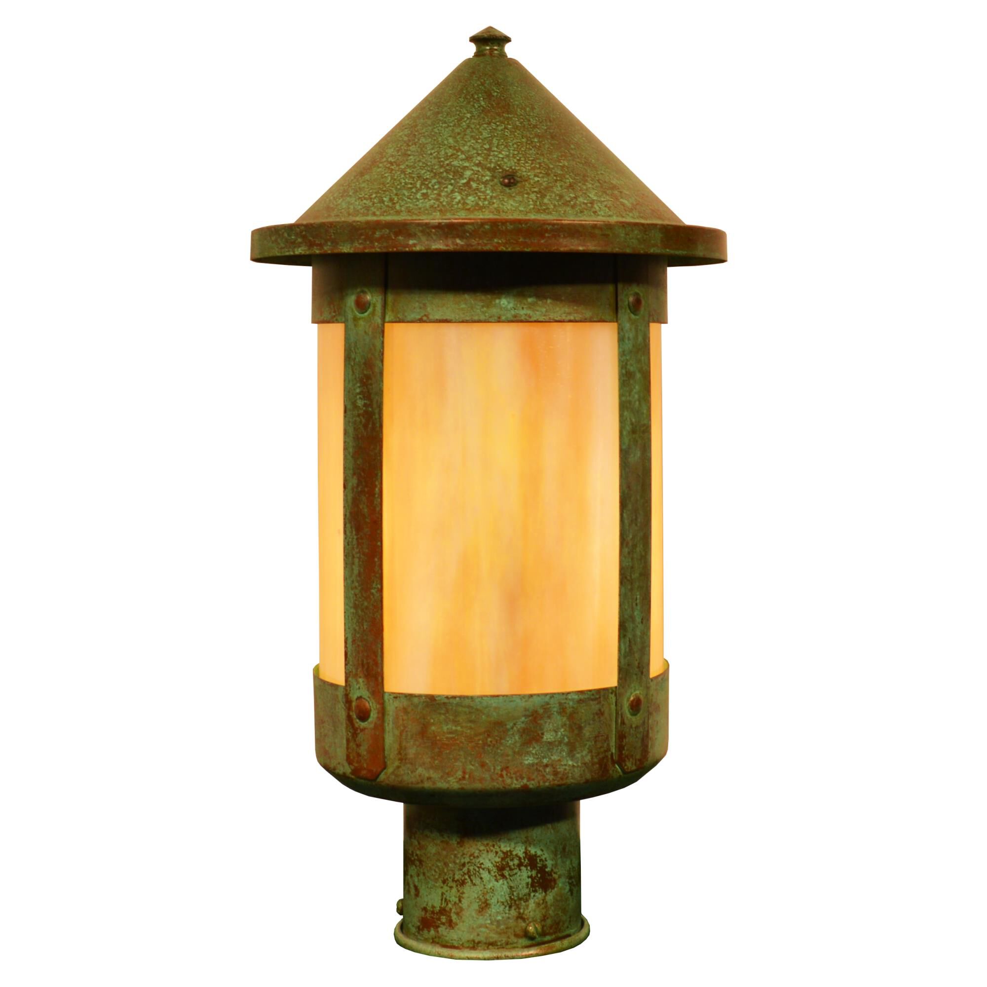Berkeley 13 Inch Tall 1 Light Outdoor Post Lamp by Arroyo Craftsman