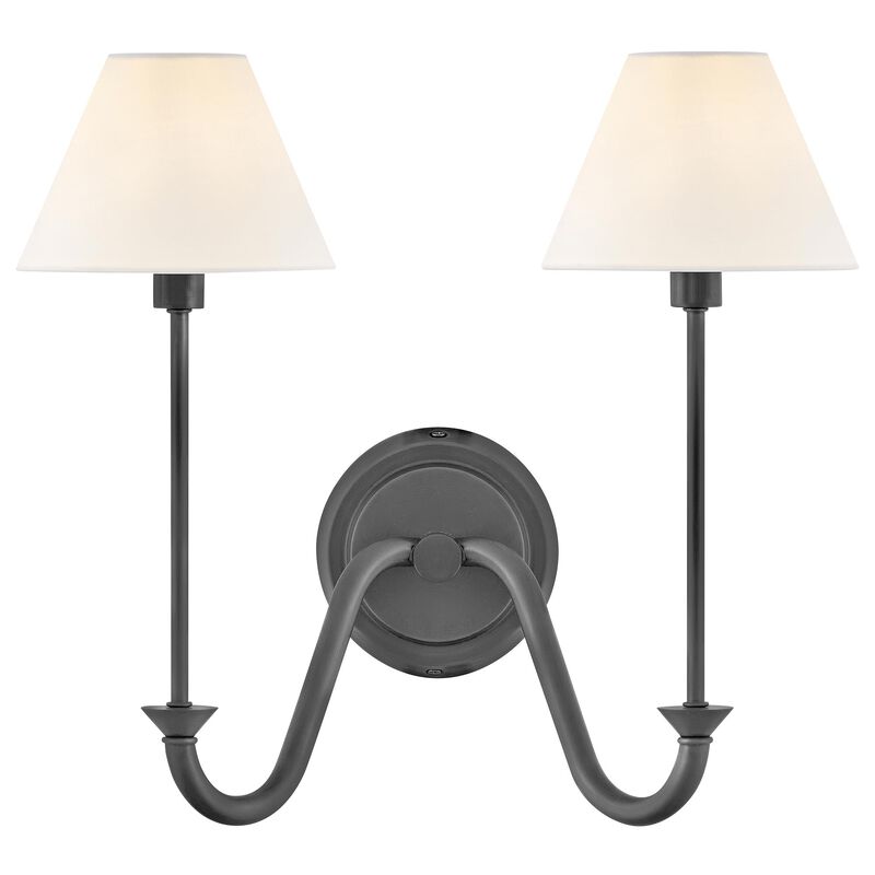 Greta 16 Inch Wide 2 Light Wall Sconce by Hinkley