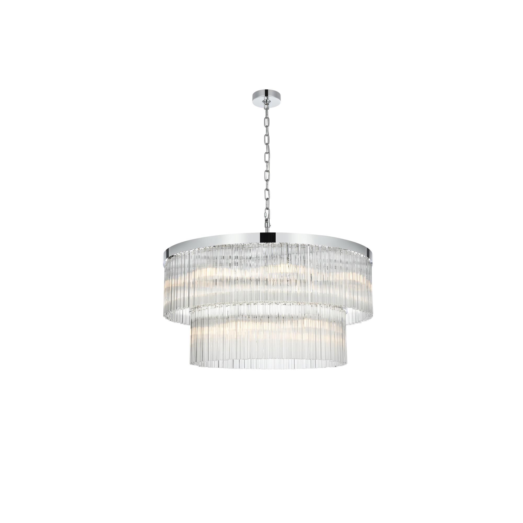 Harlow 32 Inch Chandelier by Elegant Lighting
