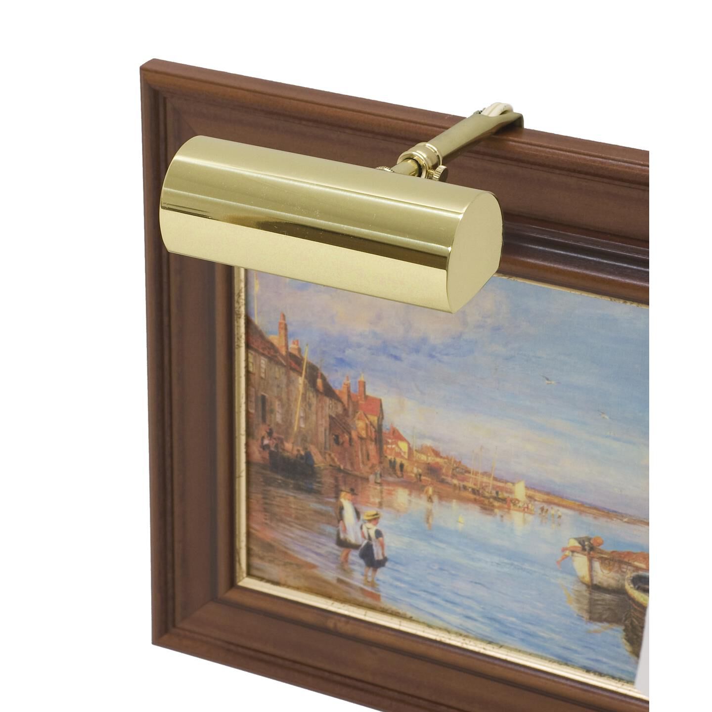 Shown in Polished Brass finish and Metal shade