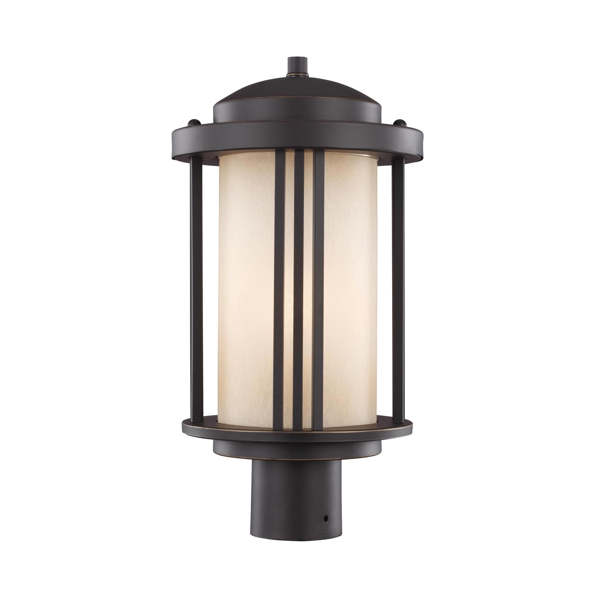 Shown in Antique Bronze finish and Creme Parchment  Shade glass and Creme Parchment Glass shade