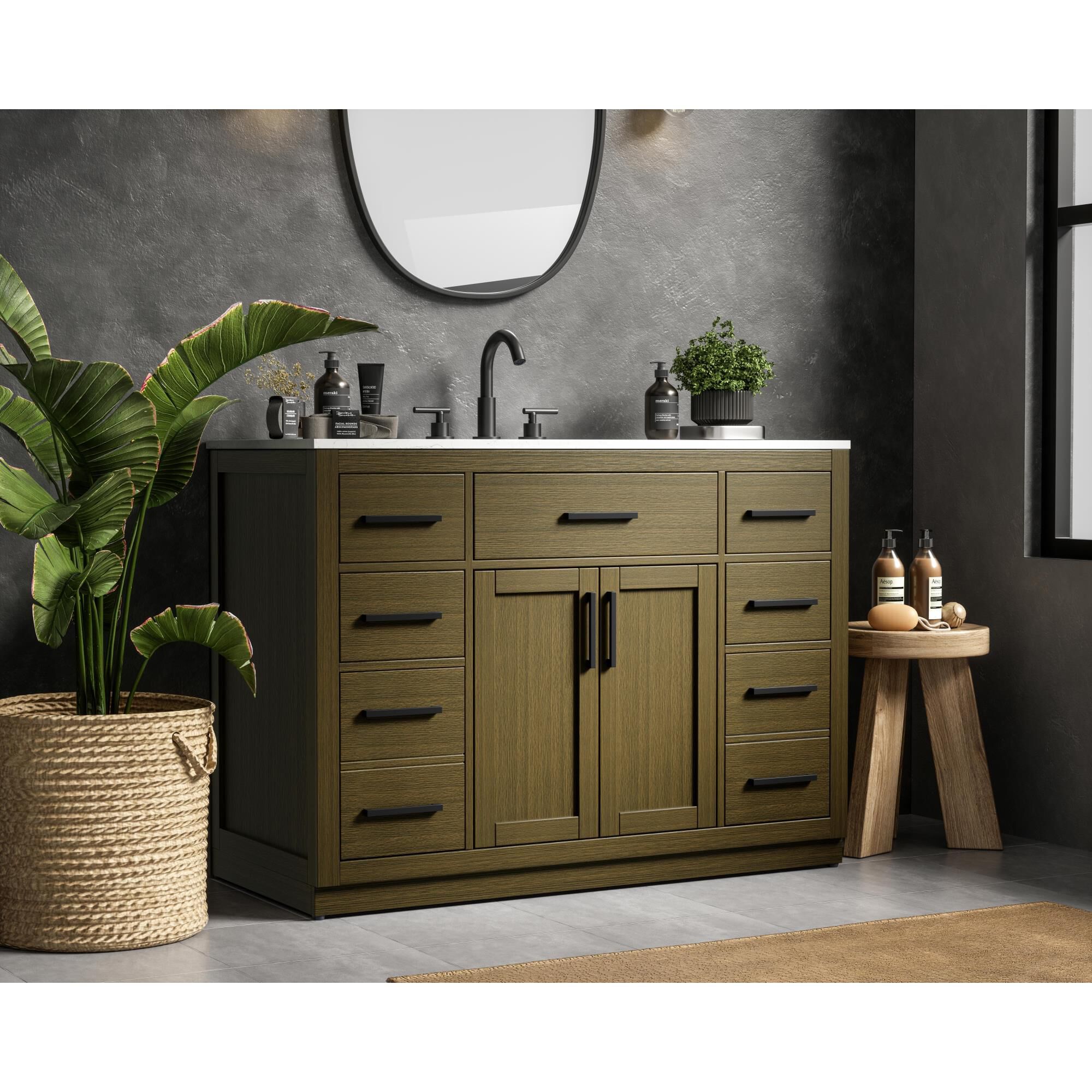 Alden 48 Inch Bath Vanity by Elegant Dcor