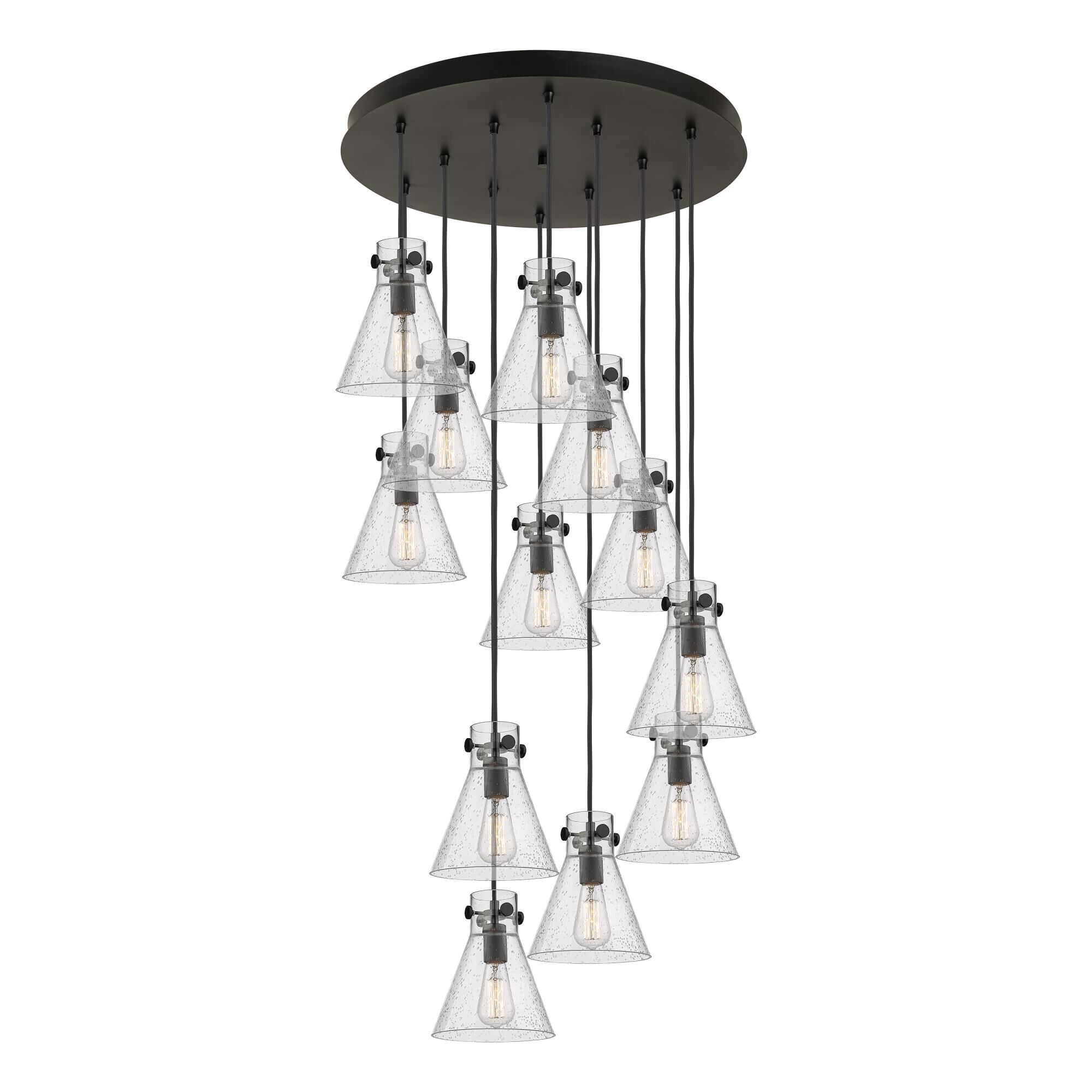 Bruno Marashlian Newton Cone 27 Inch 12 Light Multi Light Pendant by Innovations Lighting