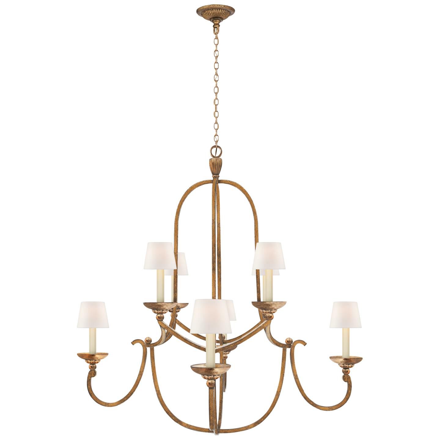 Chapman & Myers Flemish 37 Inch 8 Light Chandelier by Visual Comfort Signature Collection