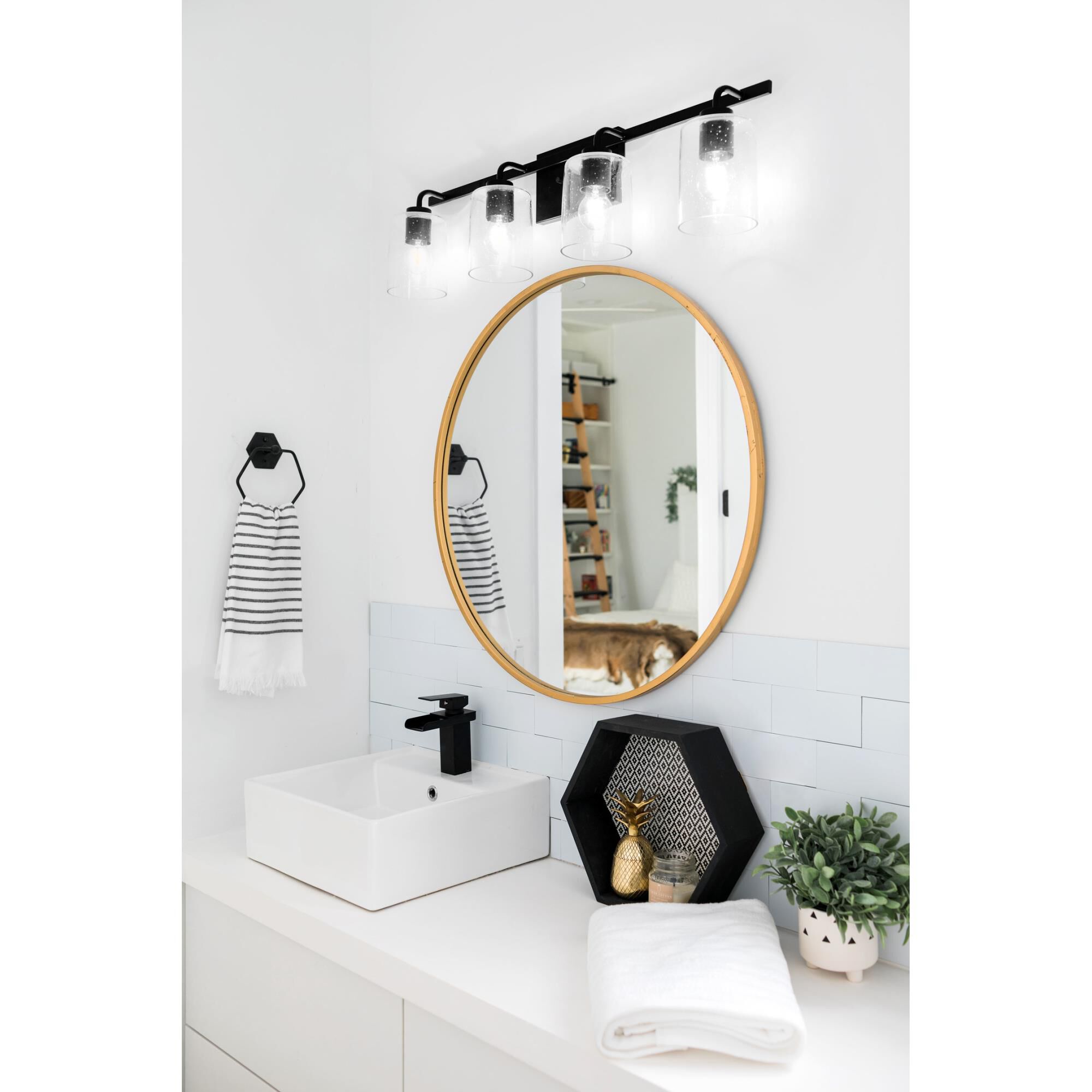 Greyson 33 Inch 4 Light Bath Vanity Light by Homeplace by Capital Lighting Fixture Company