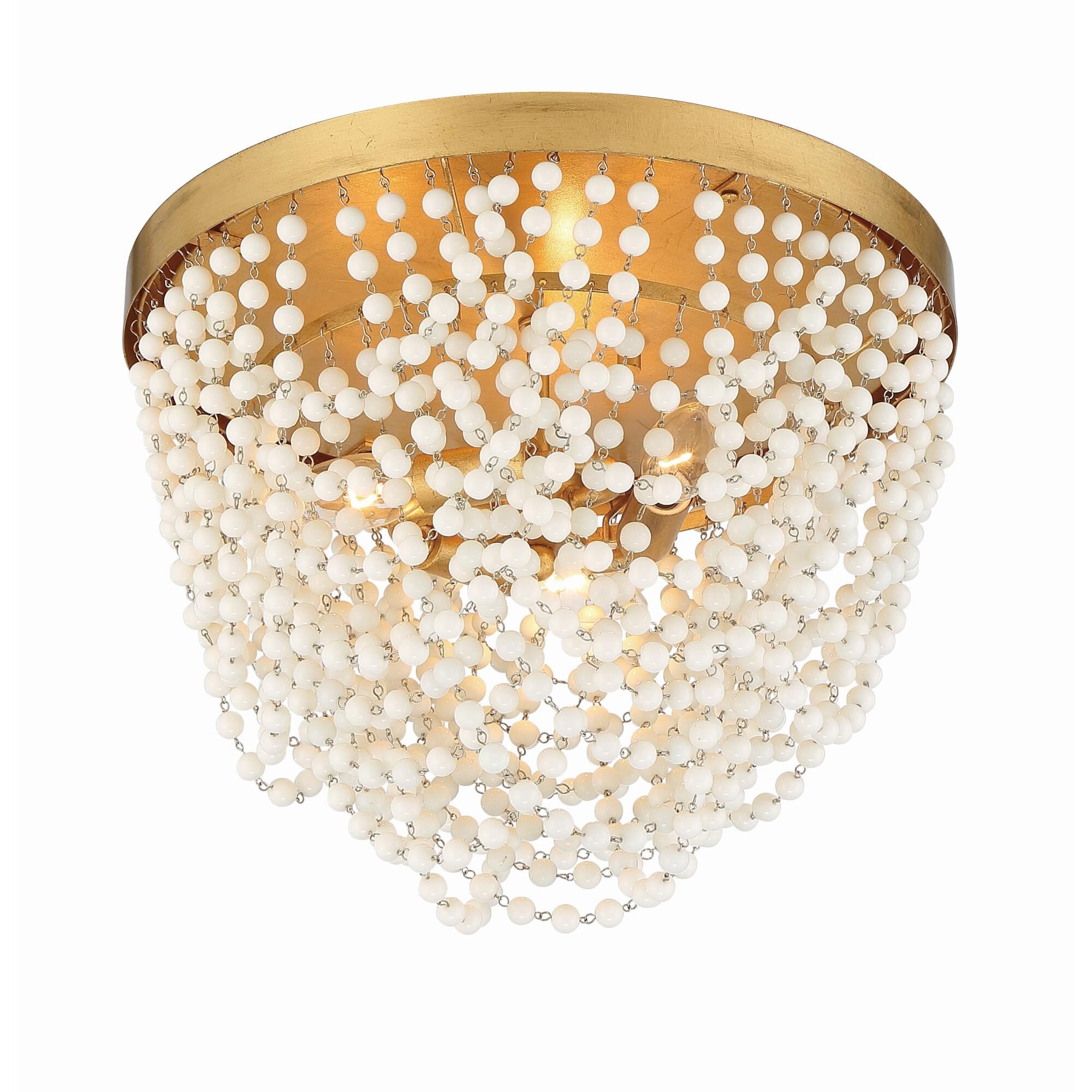 Fiona 13 Inch 3 Light Semi Flush Mount by Crystorama