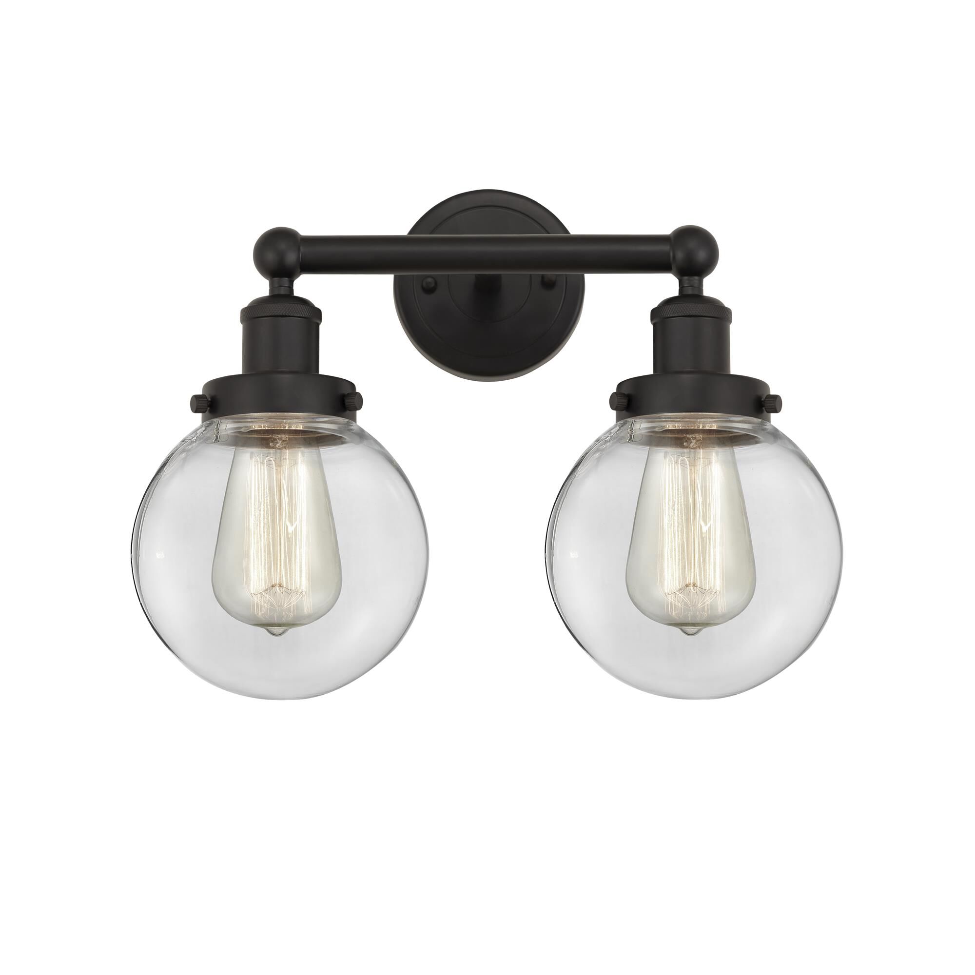 Shown in Oil Rubbed Bronze, Clear finish and Clear glass and Clear Glass shade