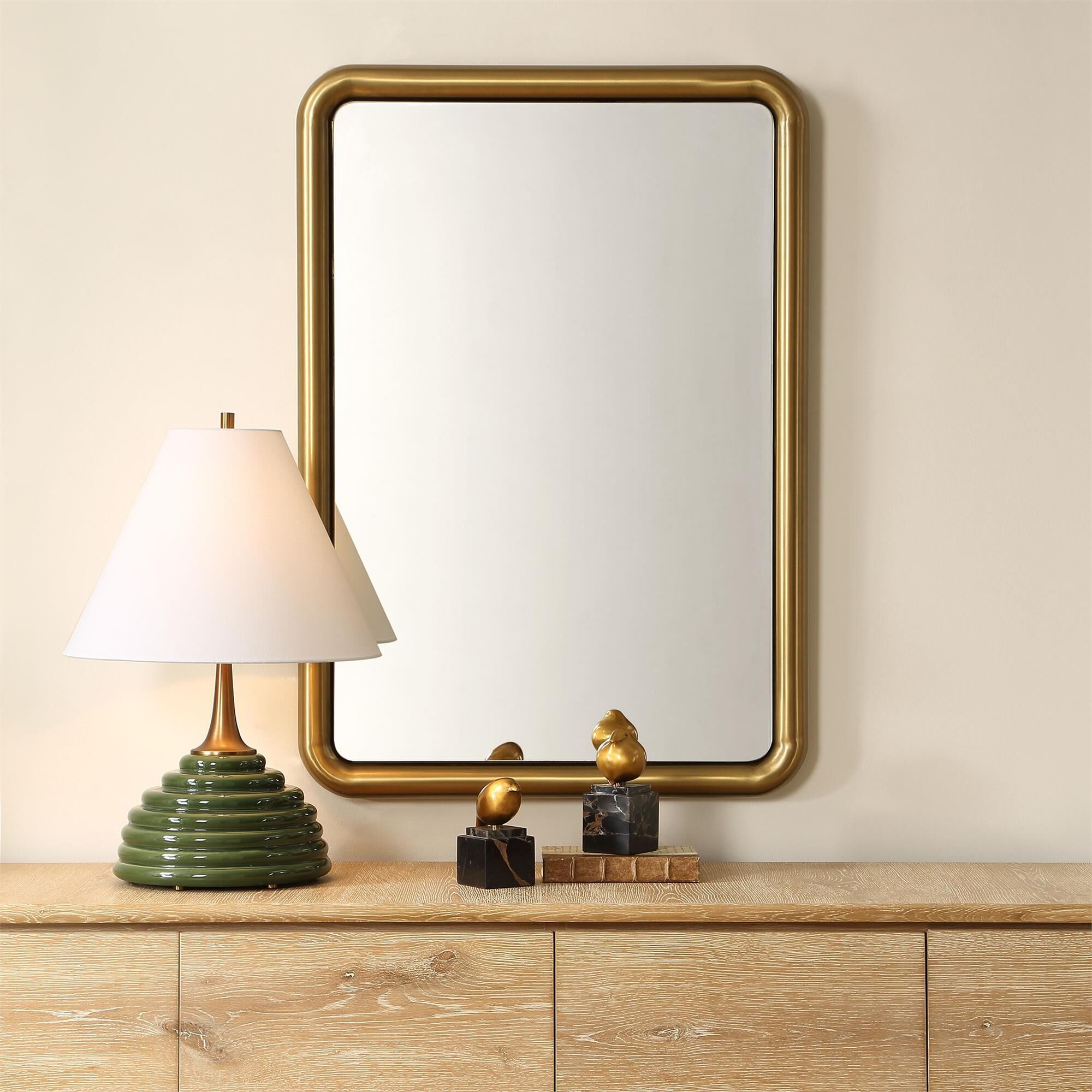 Shown in Brass, Gold finish