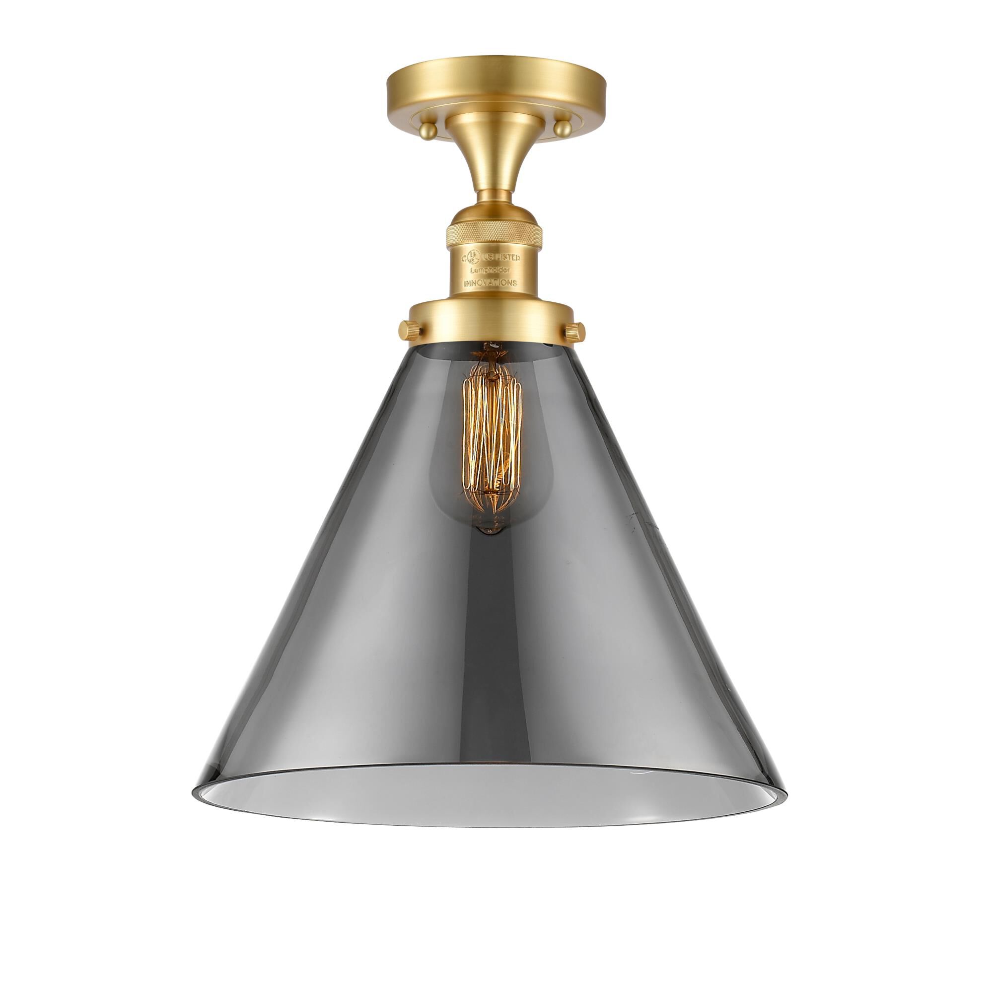 Bruno Marashlian Cone 12 Inch 1 Light Semi Flush Mount by Innovations Lighting