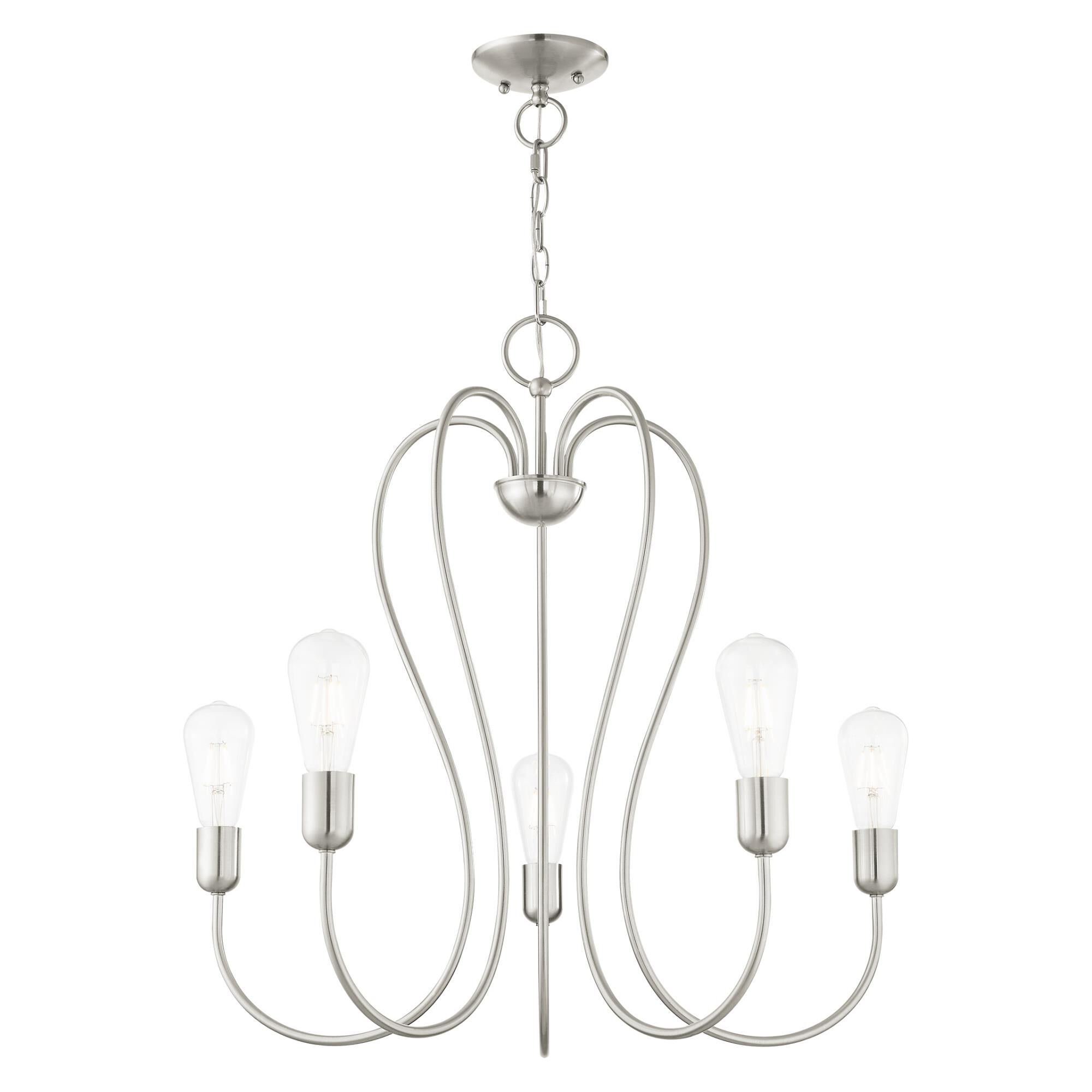 Shown in Brushed Nickel finish