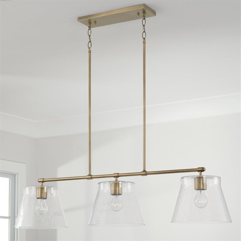 Baker 44 Inch 3 Light Linear Suspension Light by Homeplace by Capital Lighting Fixture Company