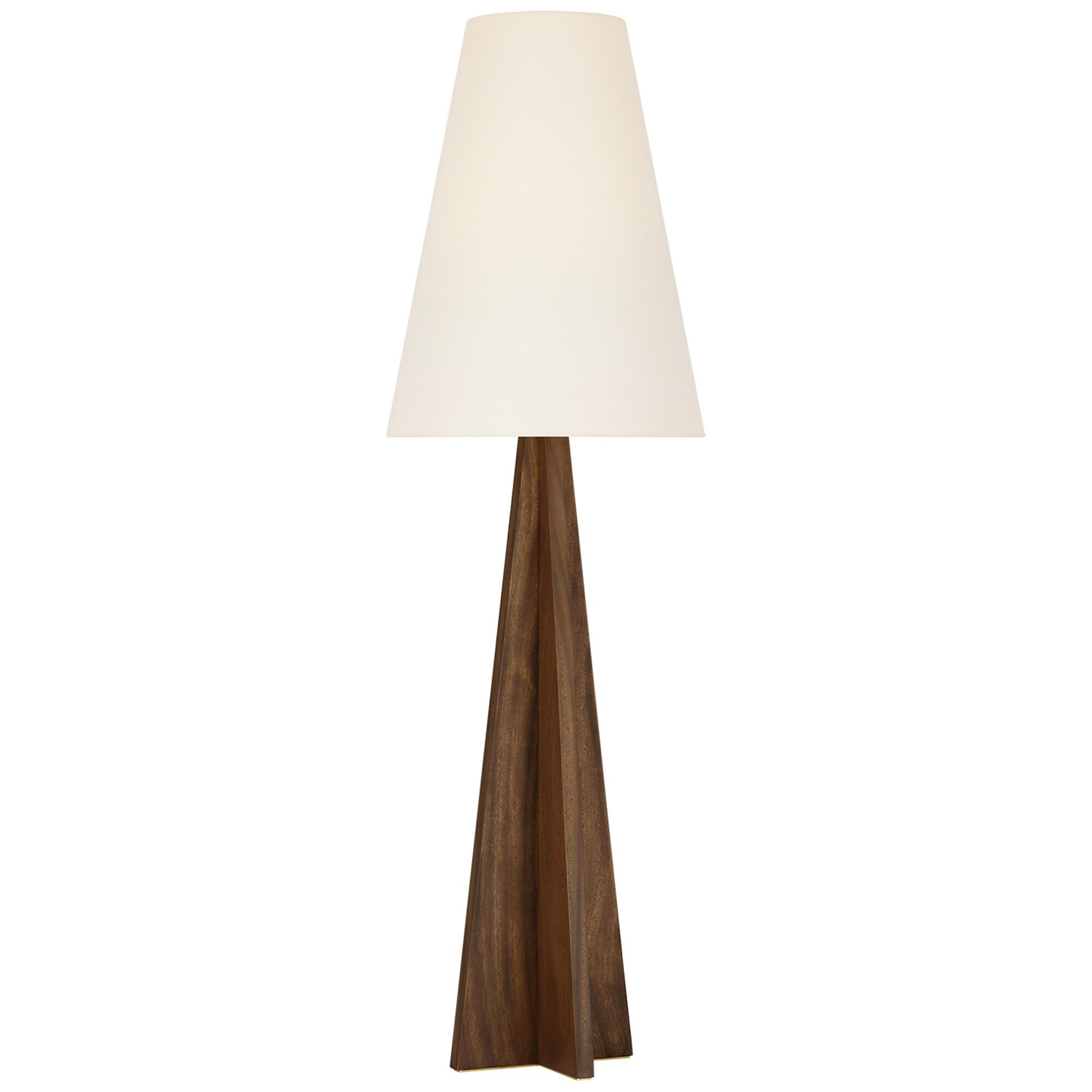 Shown in Natural Walnut finish and Linen shade