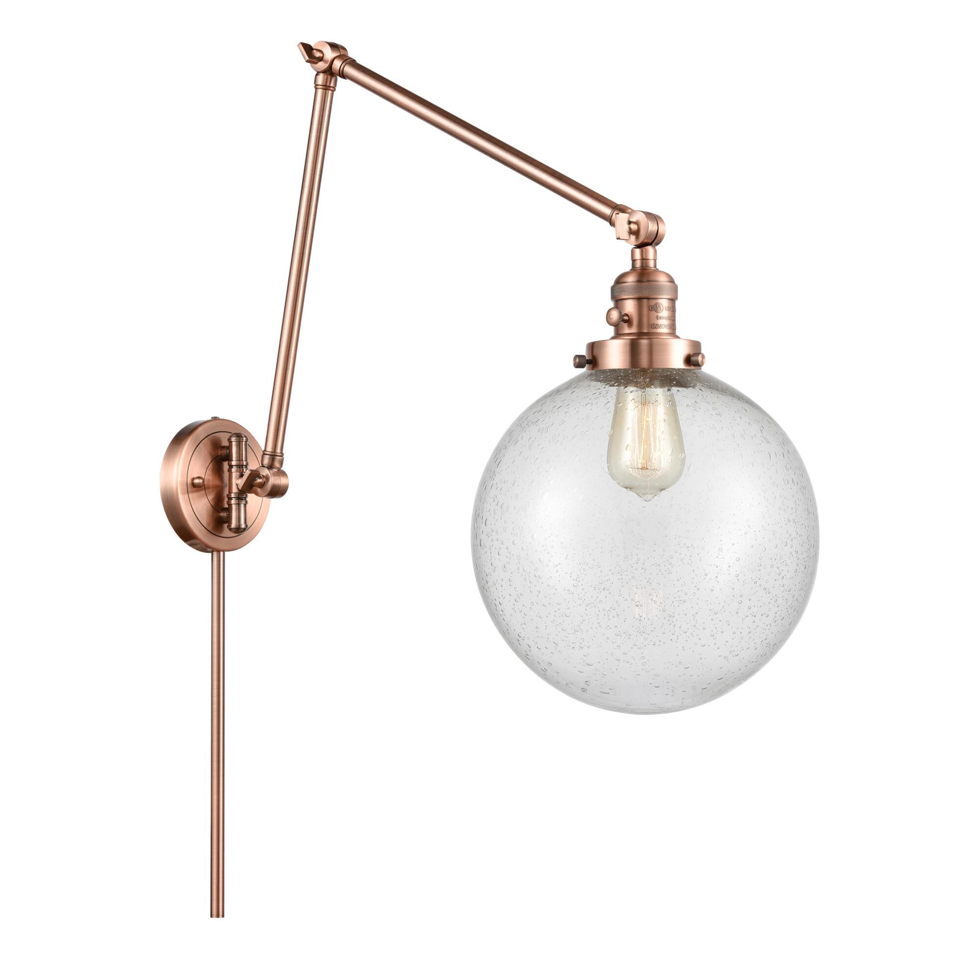 Bruno Marashlian Extra Large Beacon Wall Swing Lamp by Innovations Lighting