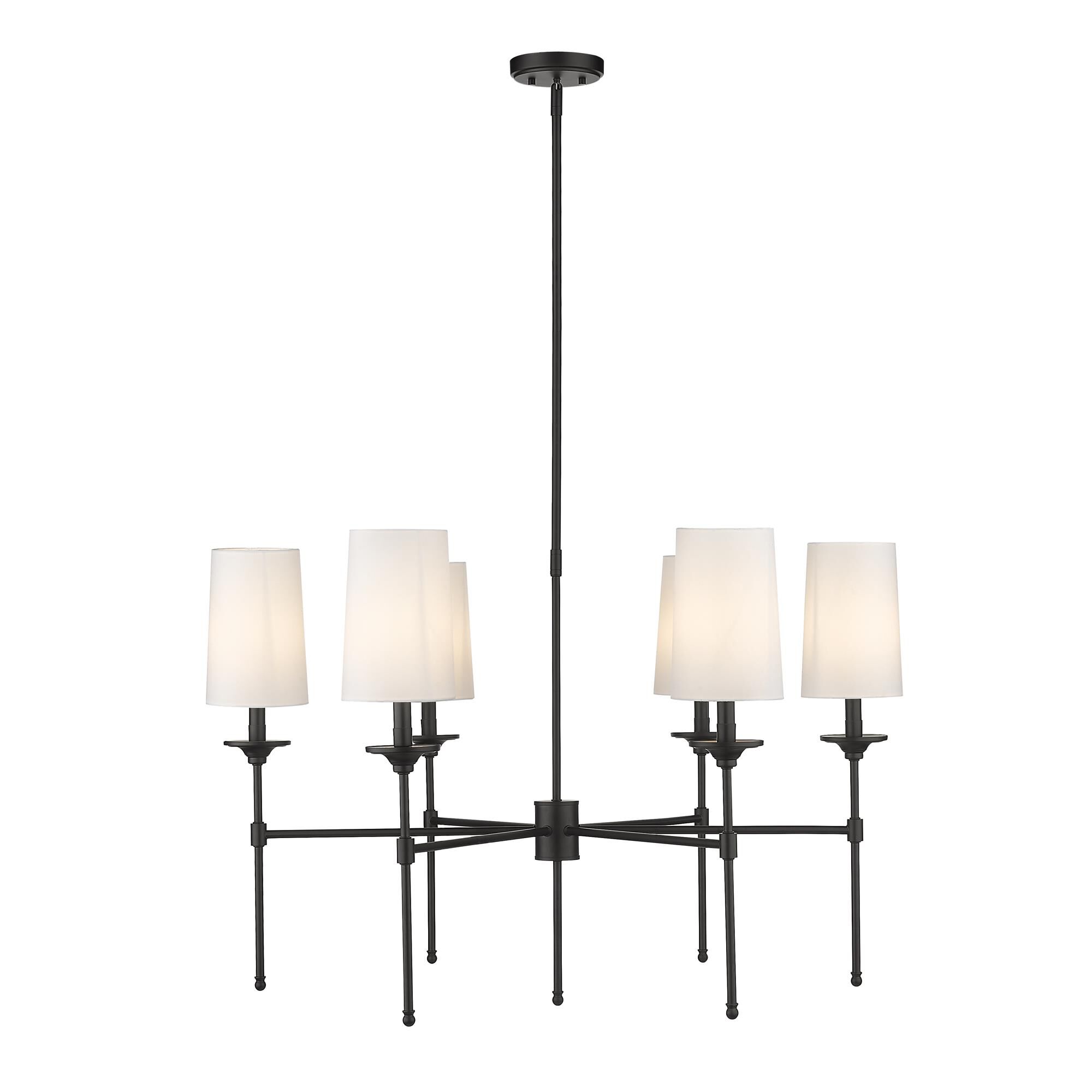 Emily 38 Inch 6 Light Chandelier by Z-Lite