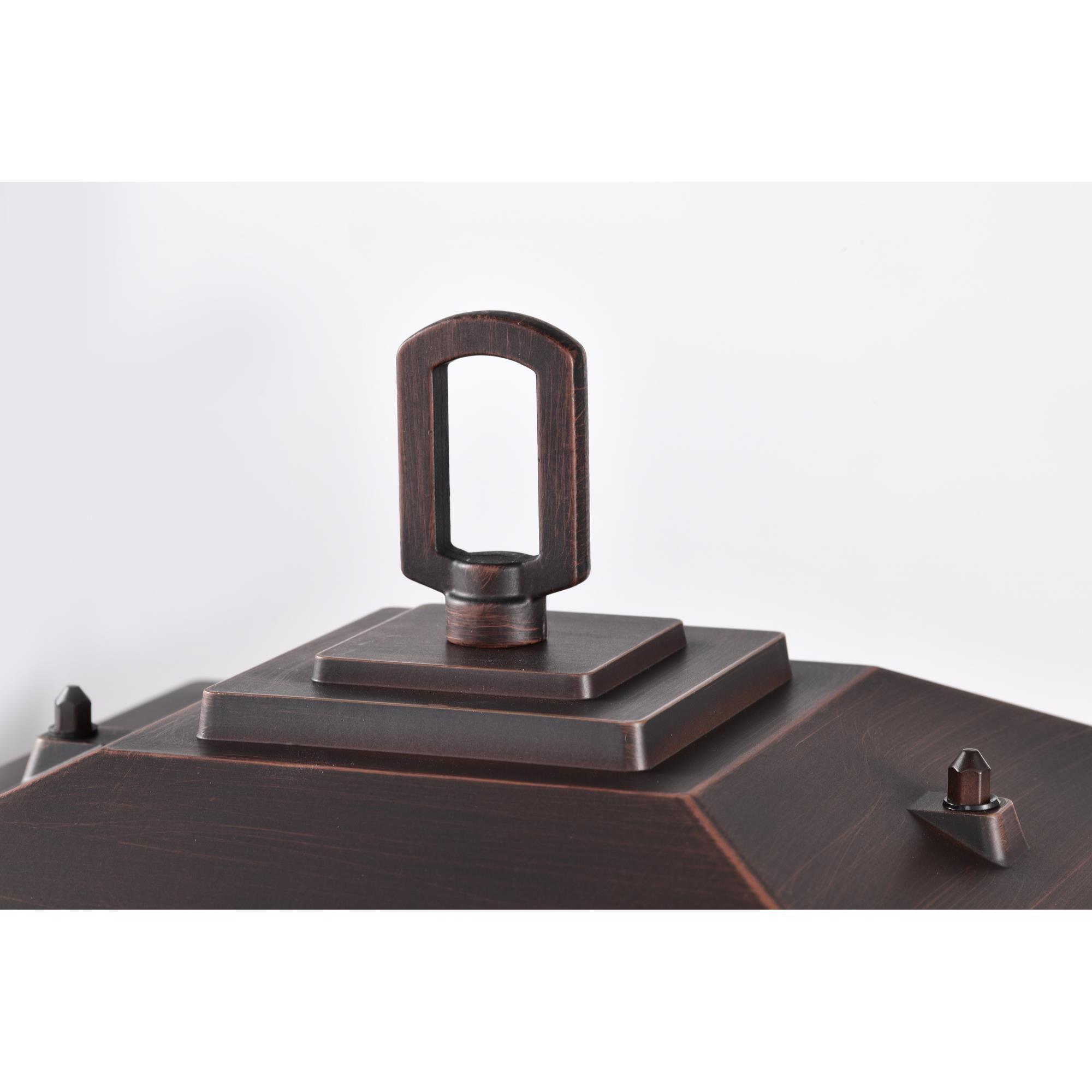 Shown in Rustic Bronze finish and Seeded glass and Seeded shade