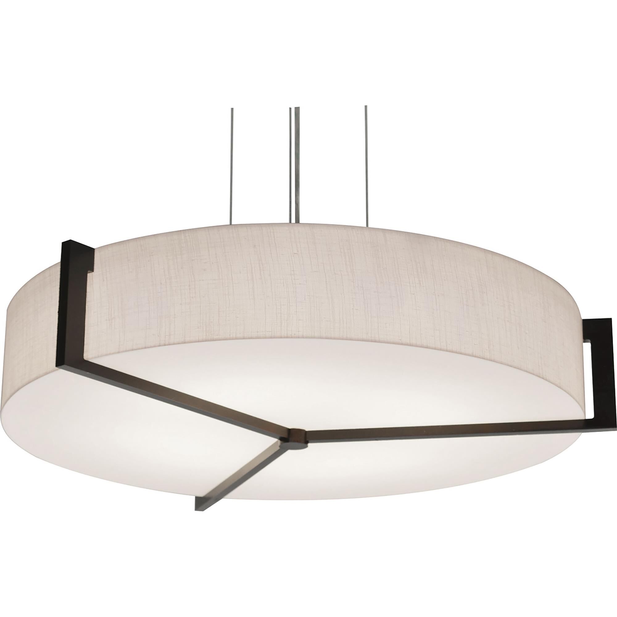 Shown in Espresso finish and Jute Fabric, Acrylic shade