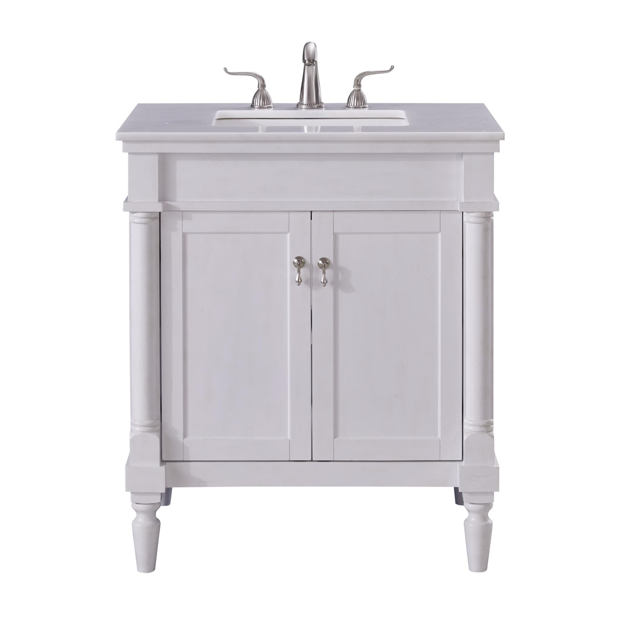 Shown in Antique White finish