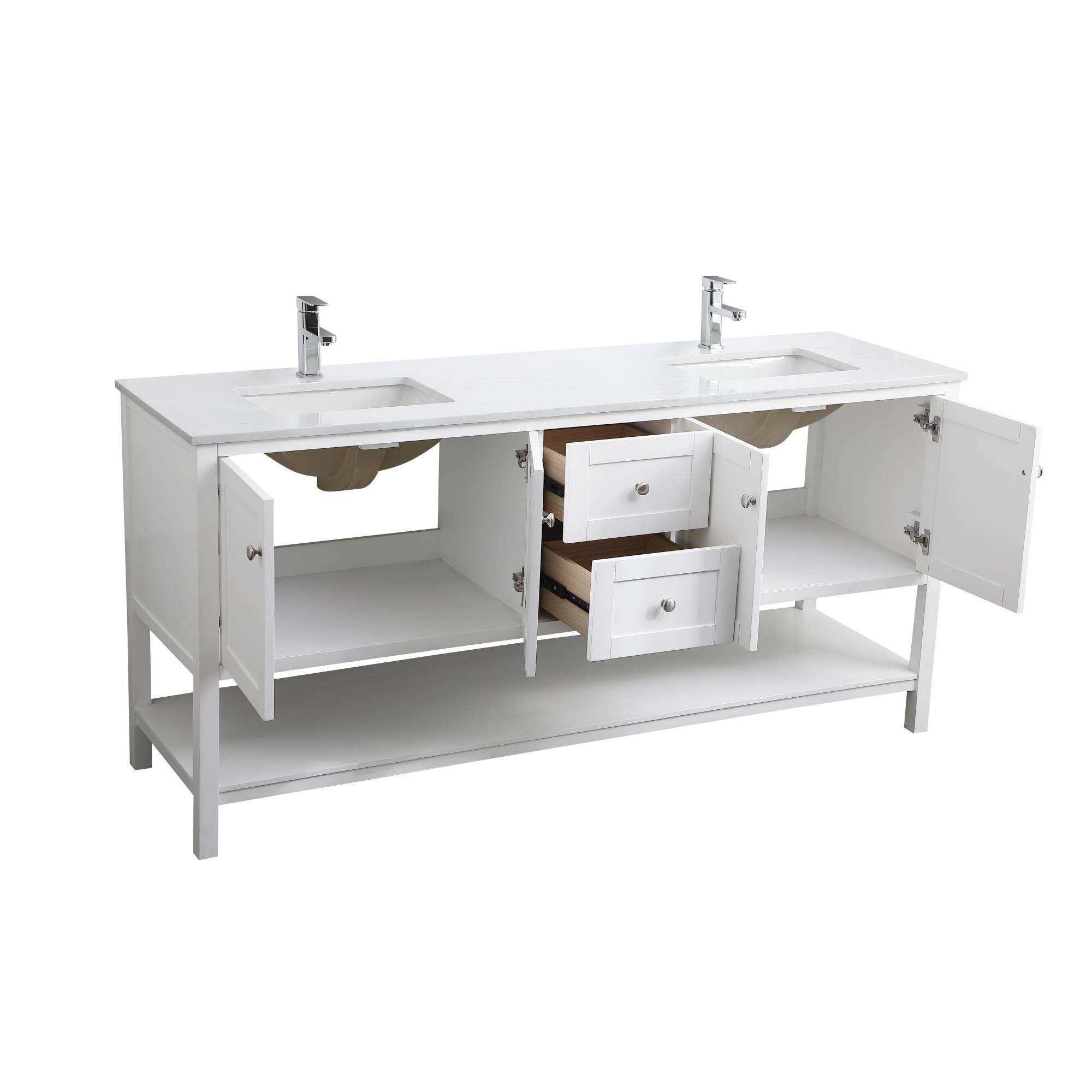 Shown in White finish