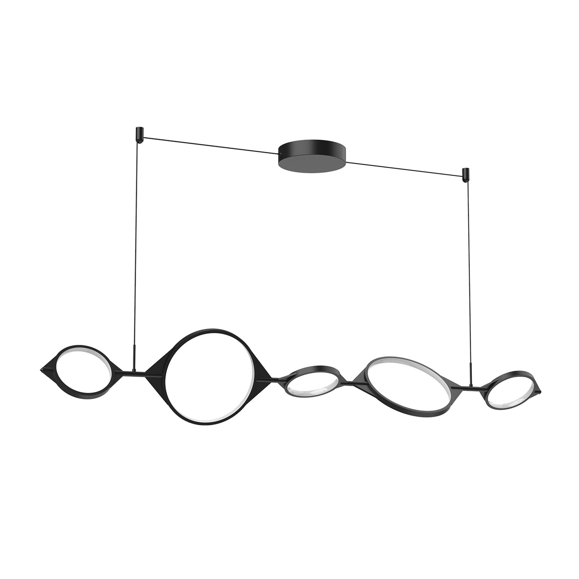 Shown in Black finish and Frosted Silicone Diffuser glass