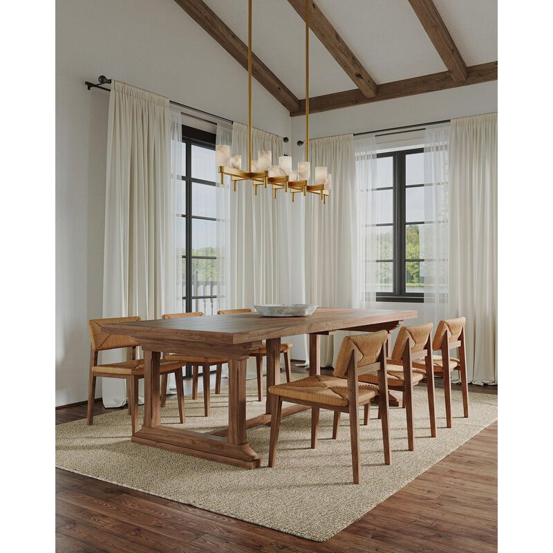Elisa Carlucci Lucian Medium Linear Chandelier by Alora Lighting