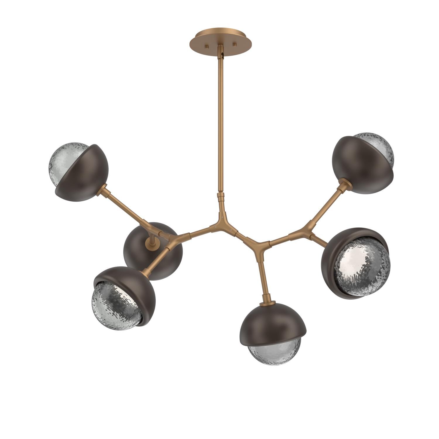 Levi Wilson Cabochon 31 Inch Linear Suspension Light by Hammerton Studio