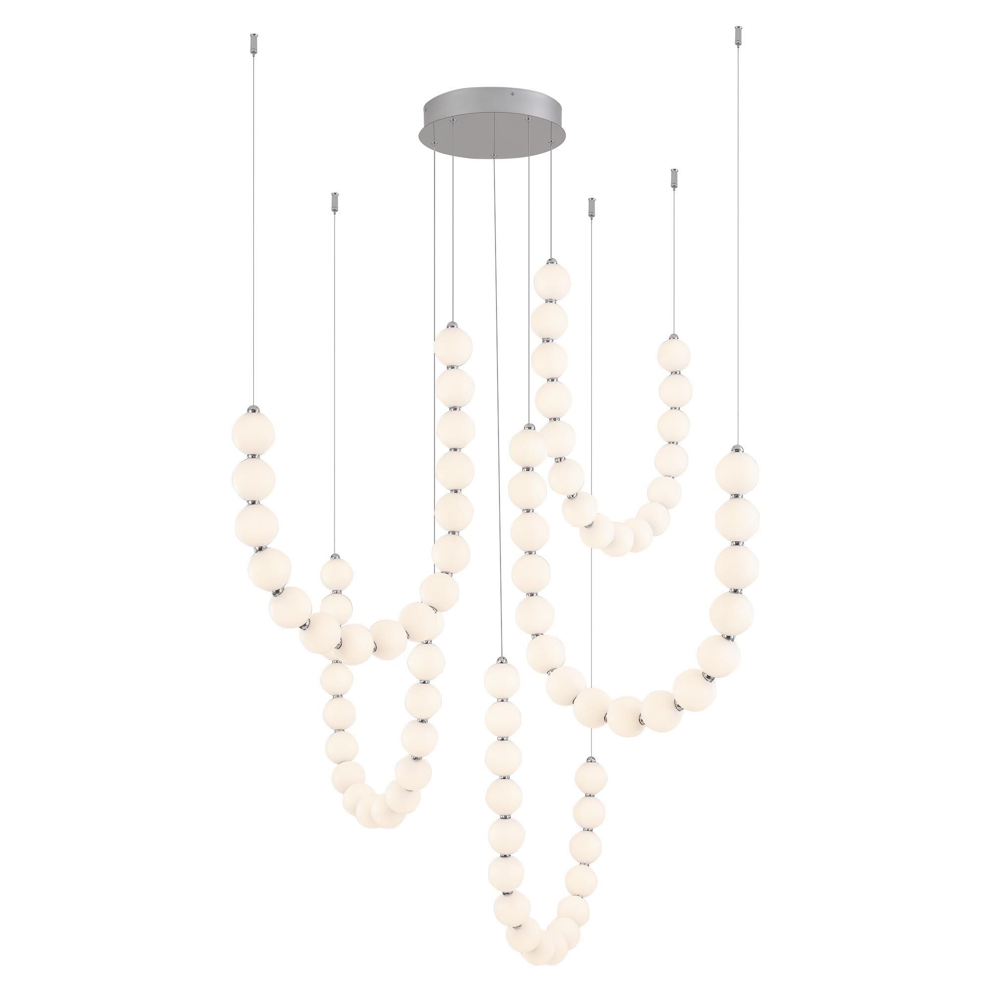 Ryan Pauly Akoya 13 Inch Multi Light Pendant by Alora Lighting