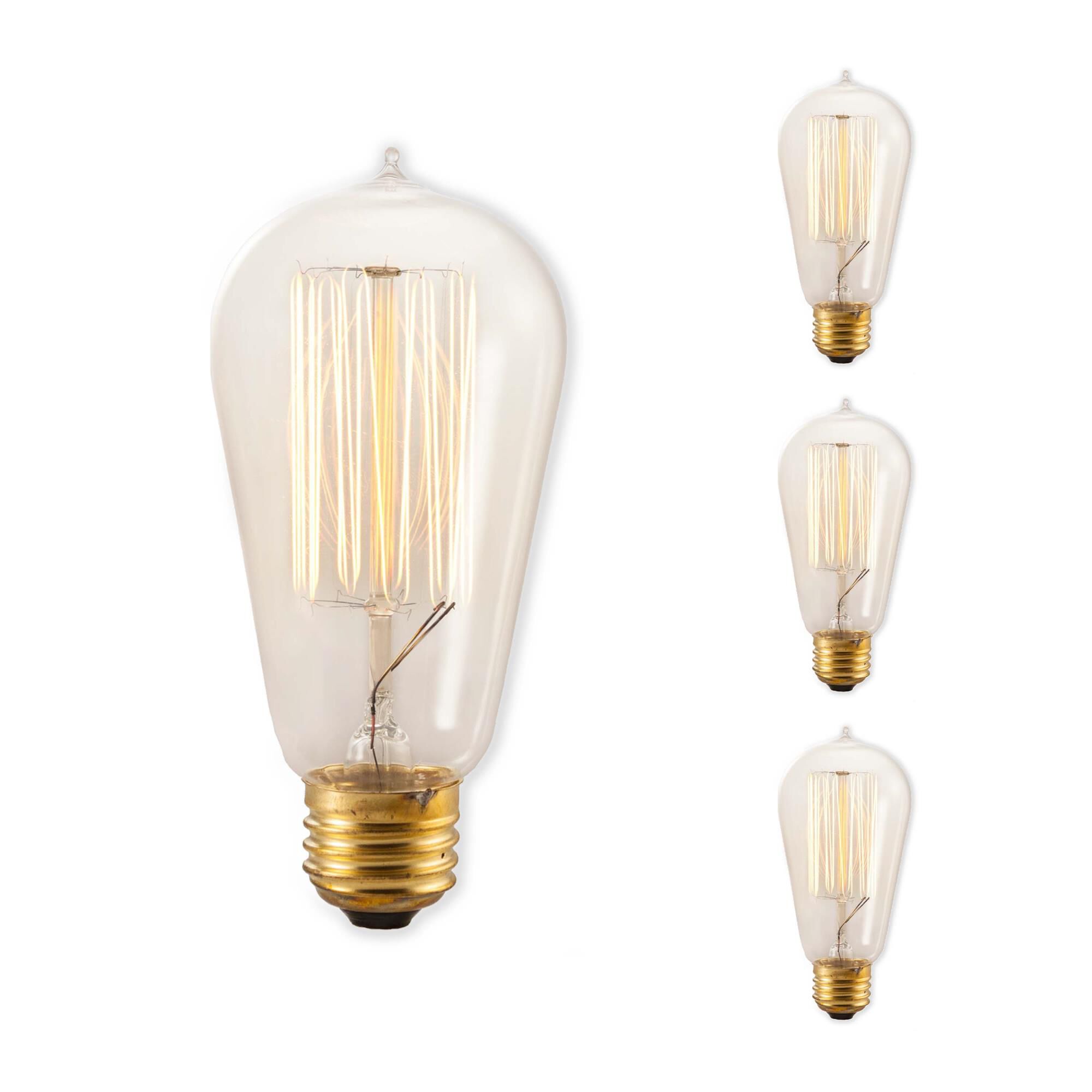 40 Watt 2200K ST18 Incandescent Light Bulb,