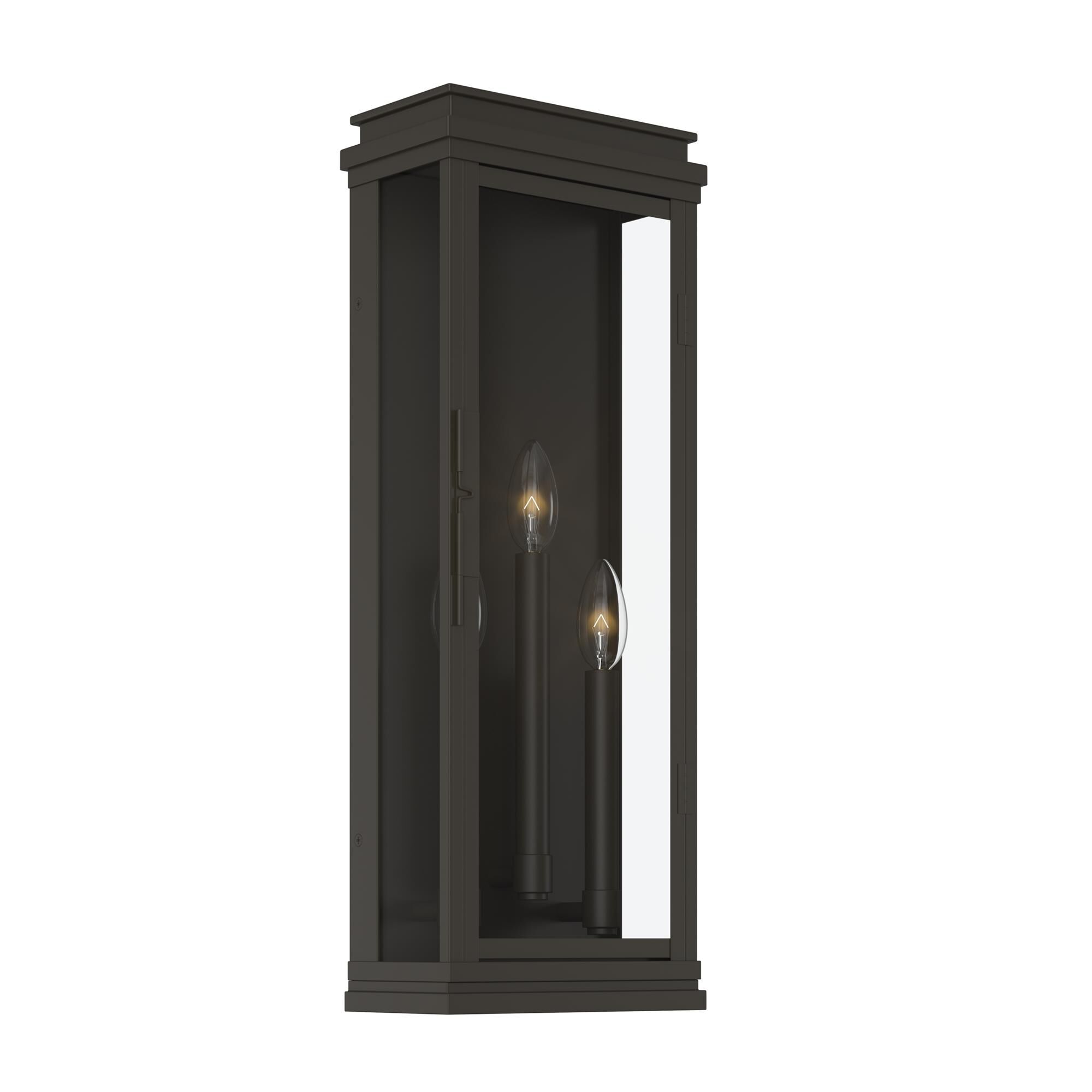Shown in Olde Bronze finish and Clear glass
