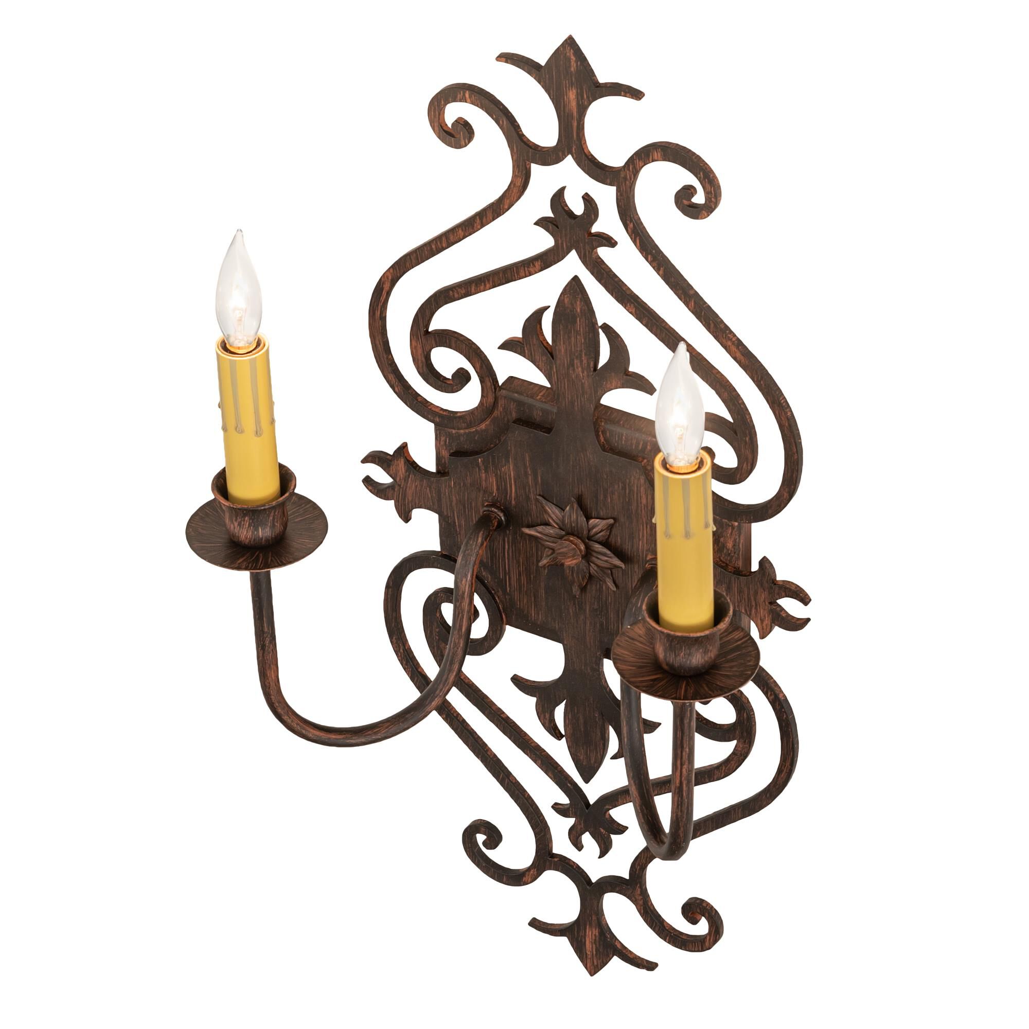 Louisa 21 Inch Tall 2 Light Outdoor Wall Light by Meyda Lighting