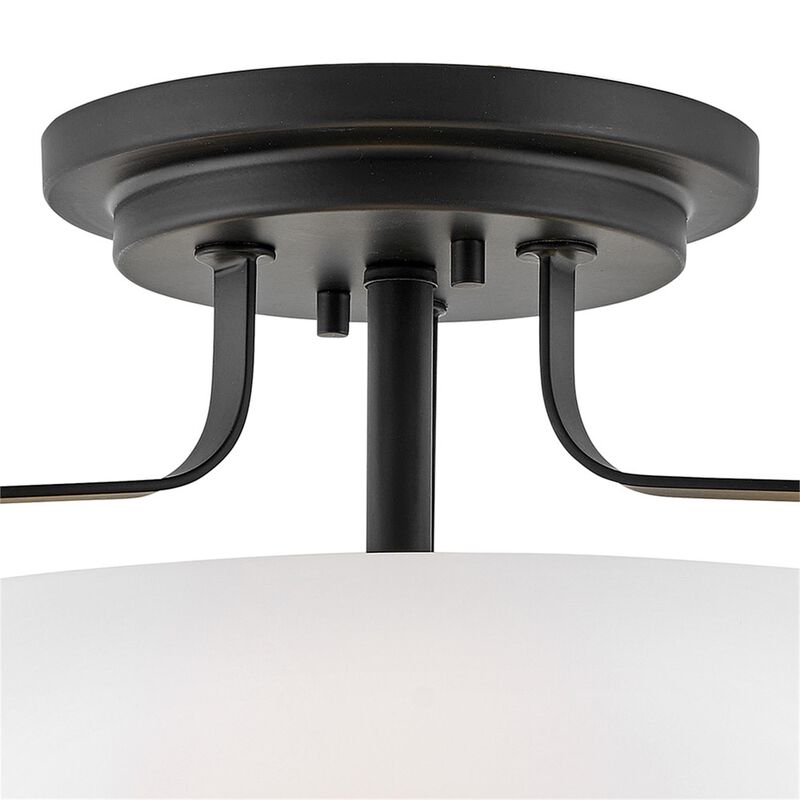 Harper 14 Inch 3 Light Semi Flush Mount by Hinkley