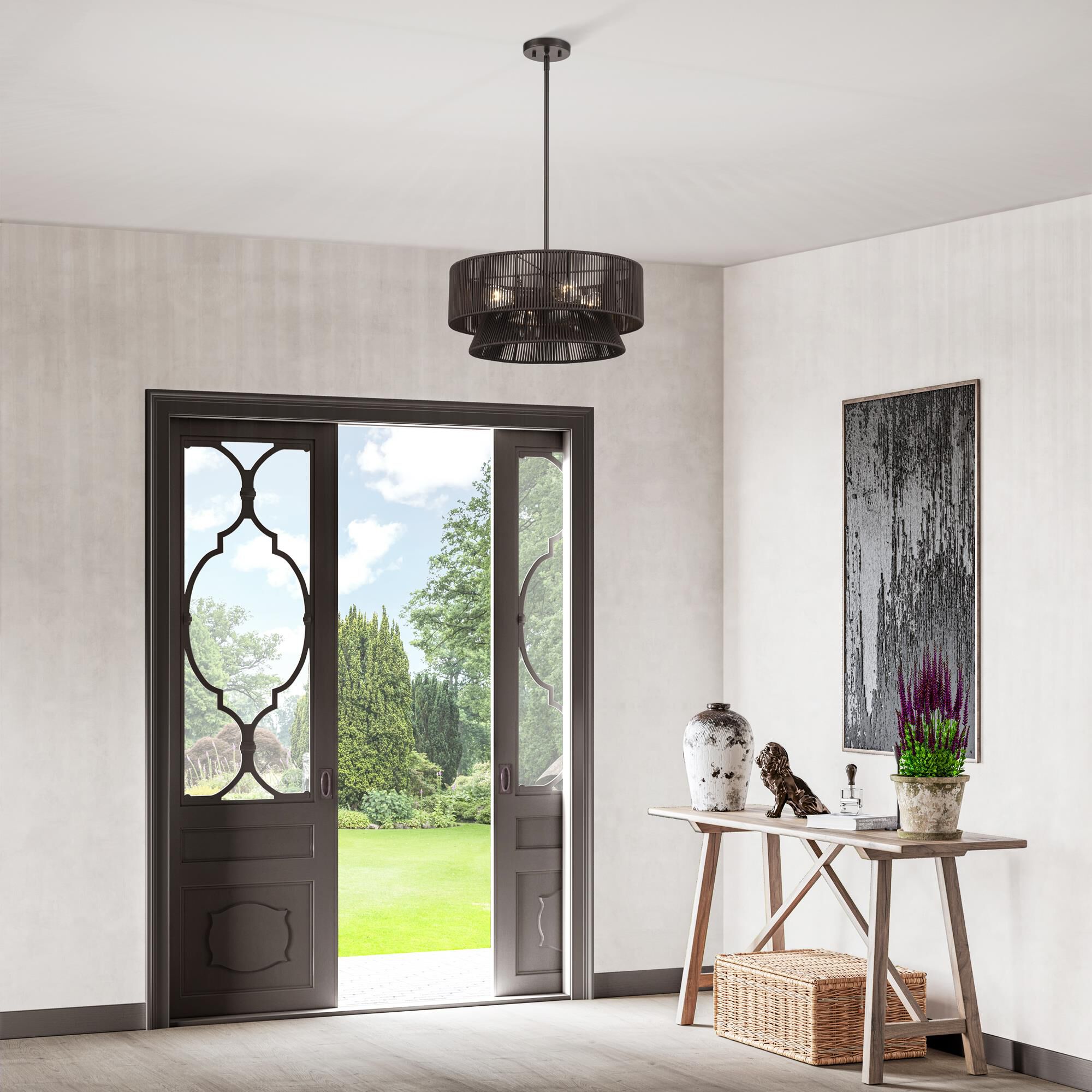 Florell 20 Inch Large Pendant by Livex Lighting