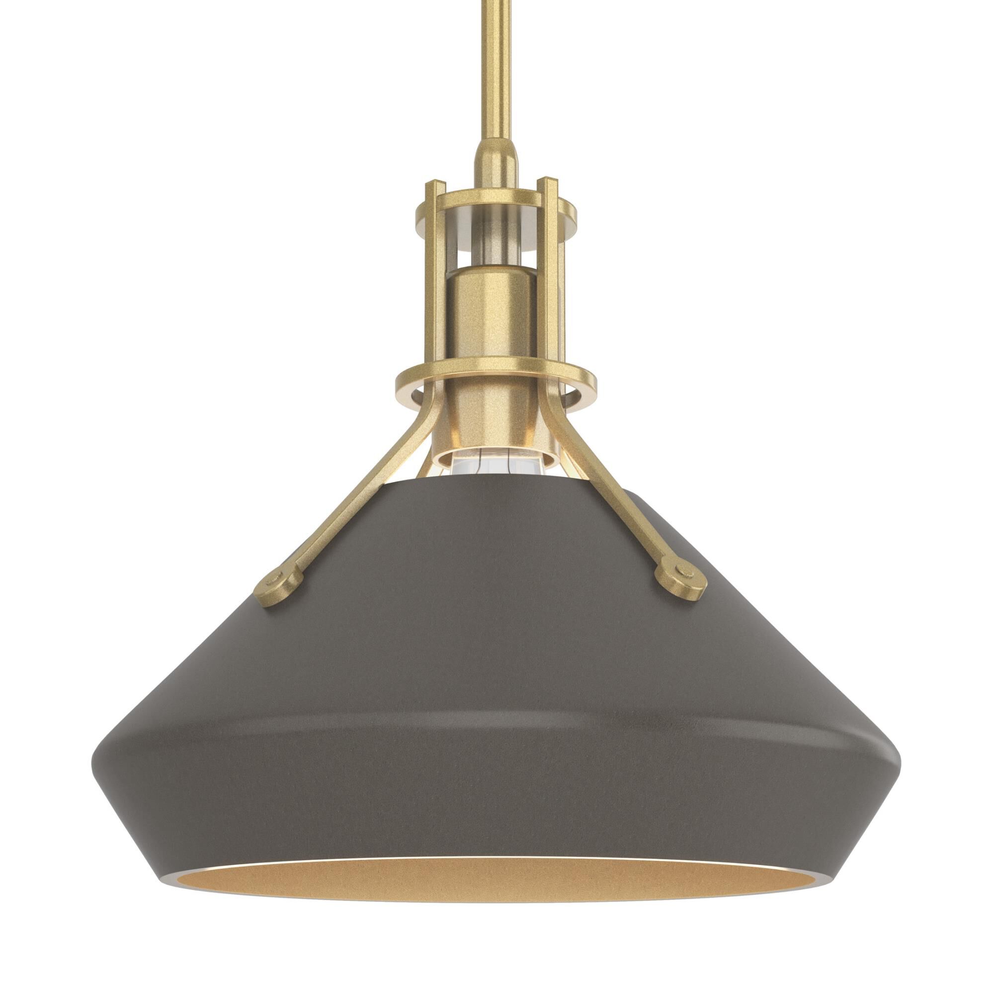 Shown in Modern Brass finish and Dark Smoke  accent