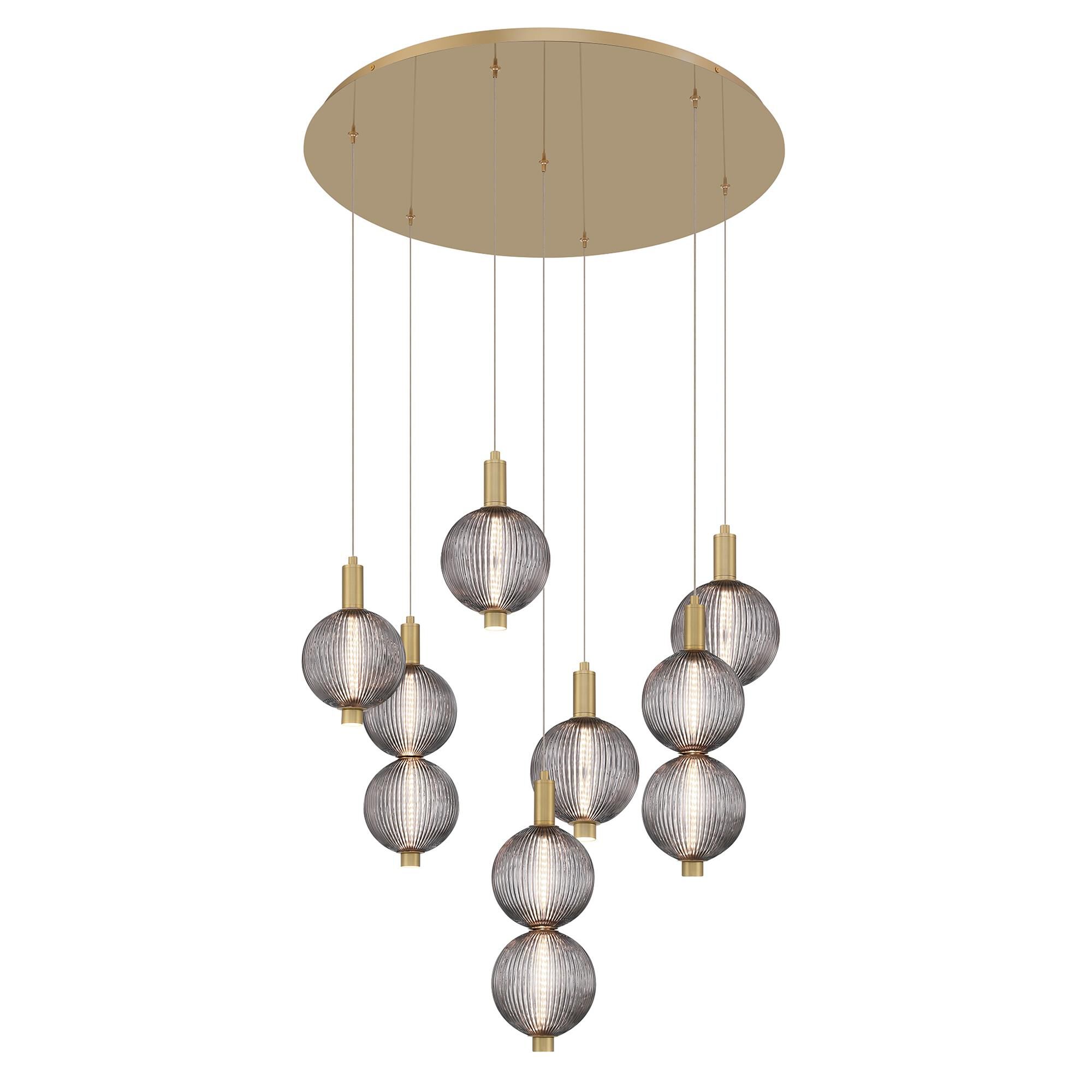 Palmas 30 Inch 7 Light Multi Light Pendant,