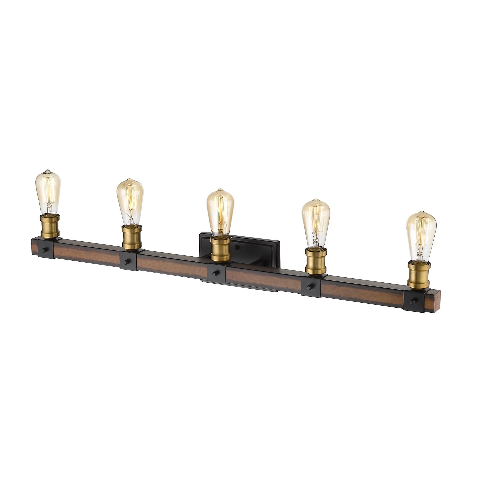 Shown in Rustic Mahogany finish and --- glass and --- shade