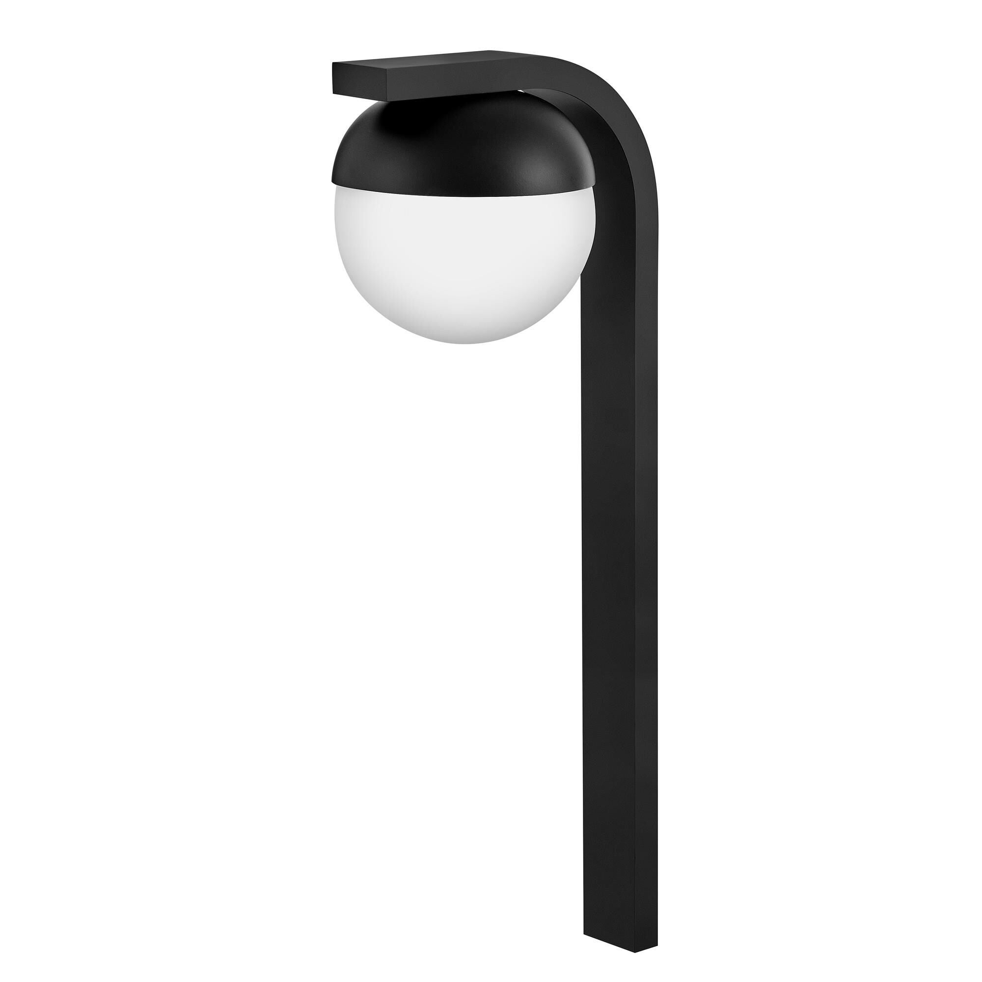 Shown in Black finish and Cased Opal glass