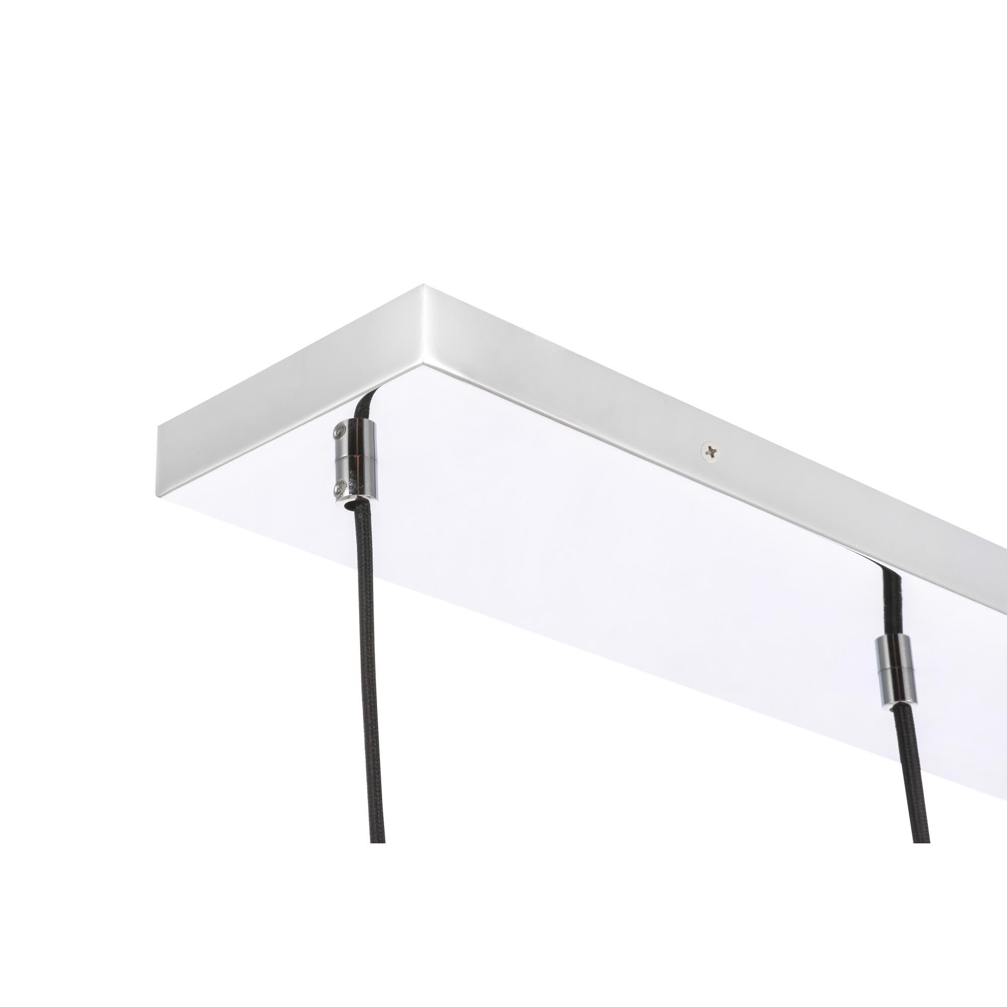 Shown in Chrome finish and Clear Bubble  glass