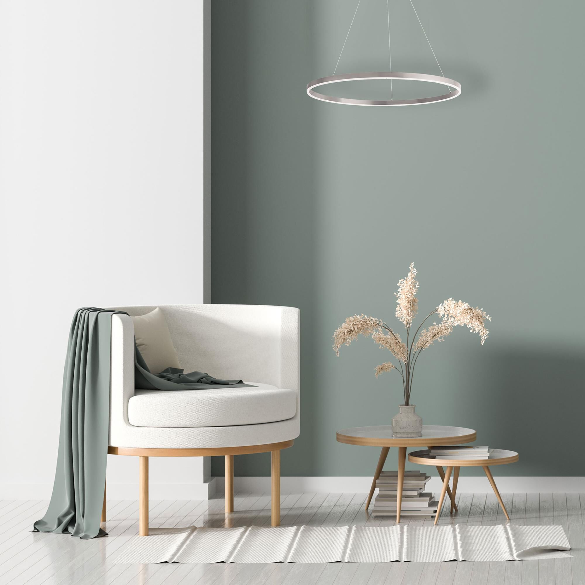 Shown in Silver and White finish