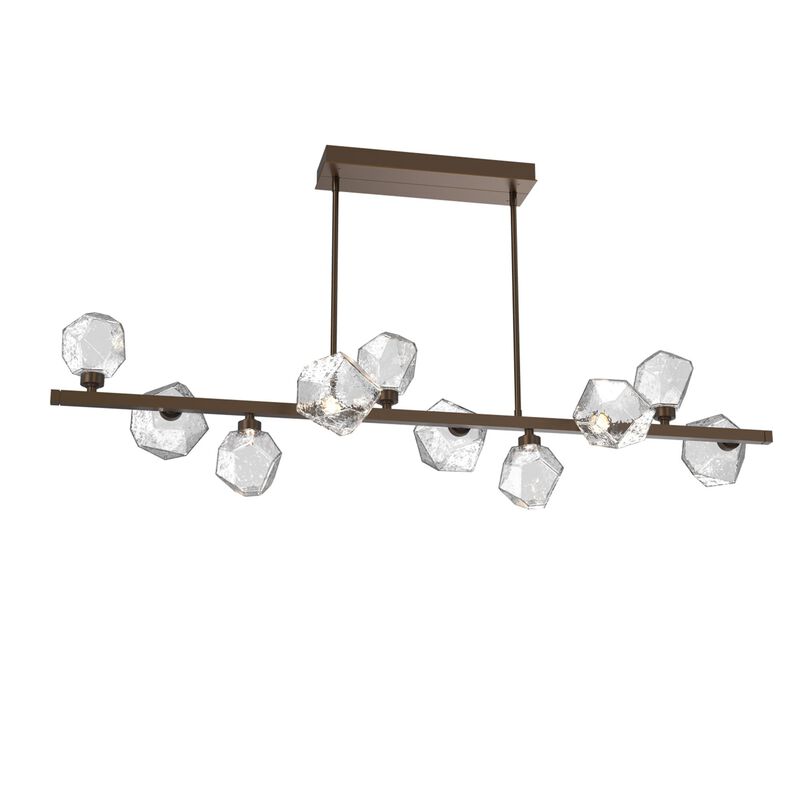 Gem Twisted Branch 58 Inch Linear Suspension Light by Hammerton Studio